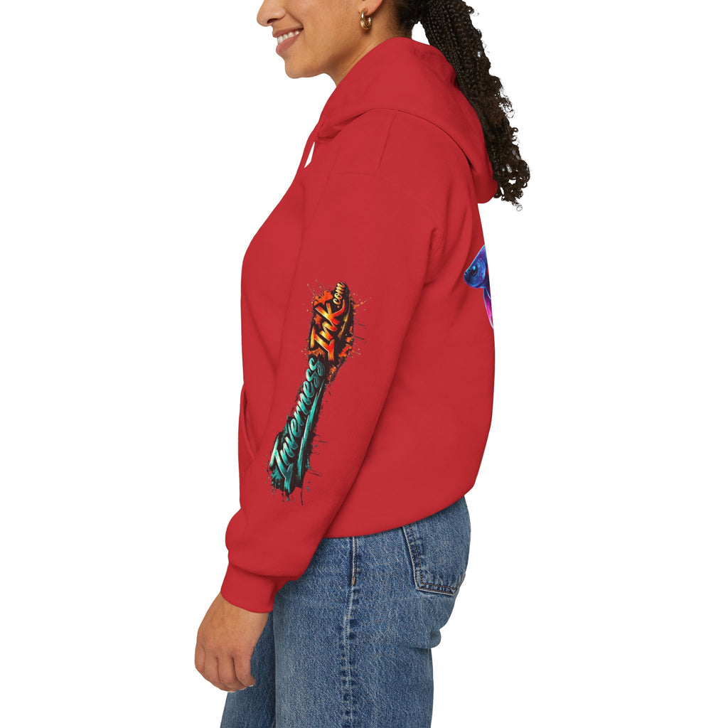 Electric Paint Betta — Artisan Series Hoodie — Inverness Ink Graphic Pullover