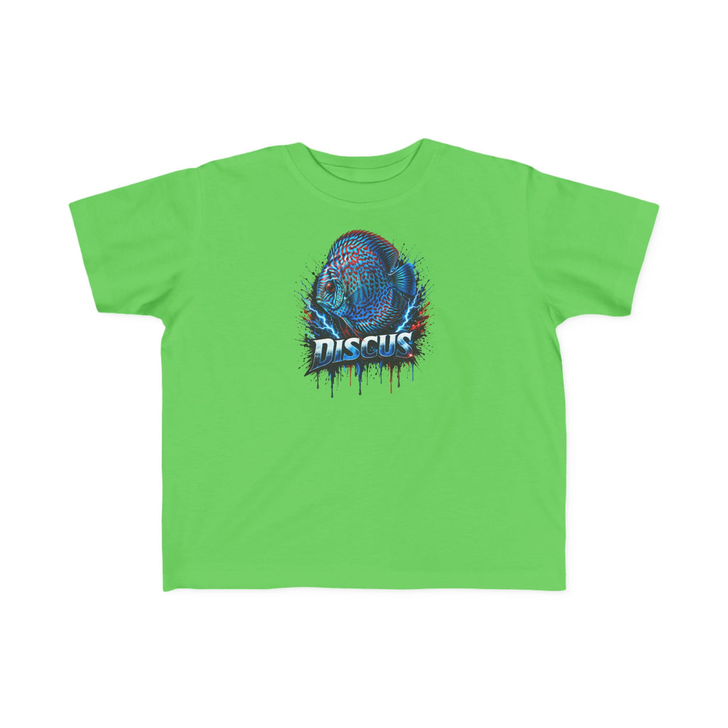 Discus Fish Toddler Tee — Colorful Aquarium Graphic Shirt