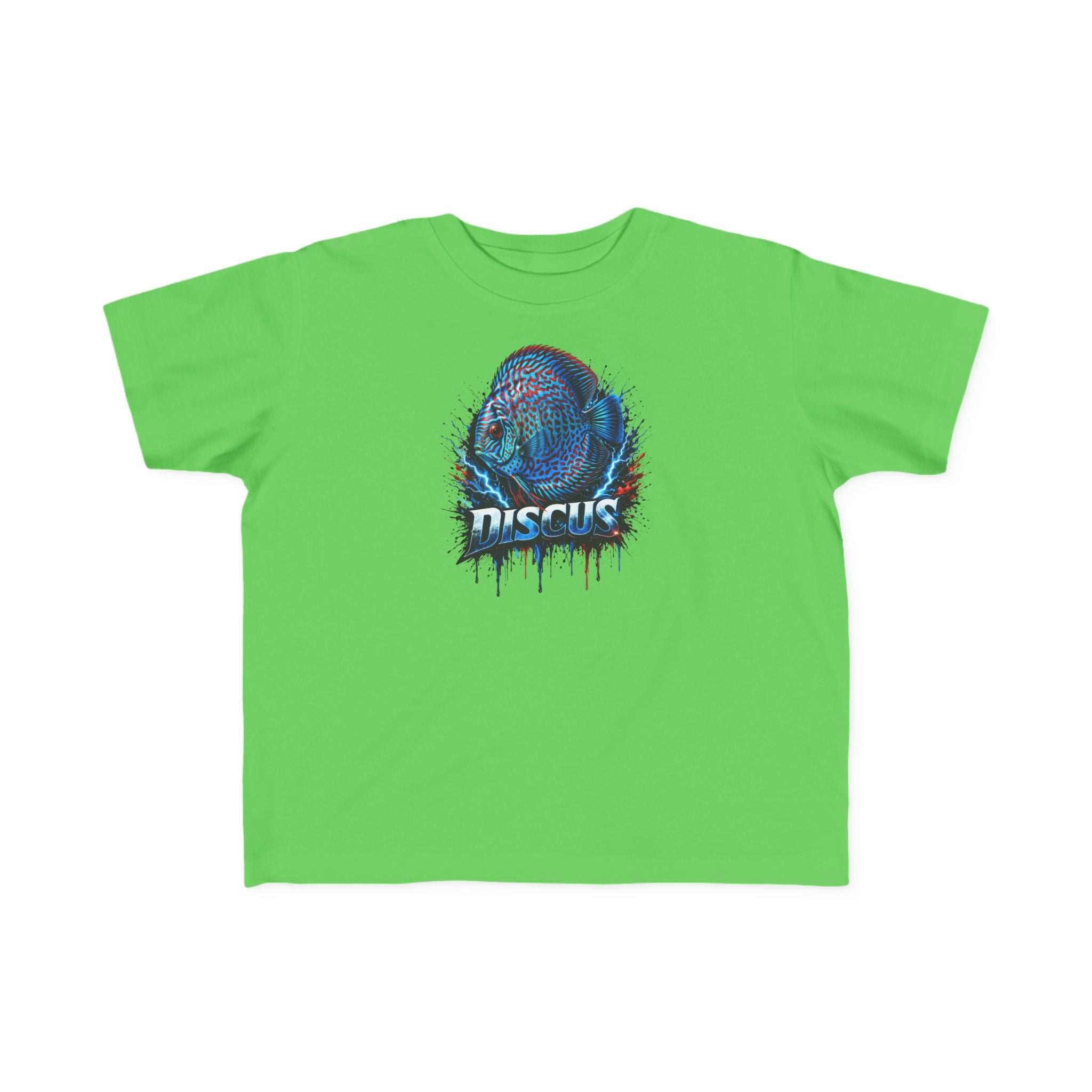 Discus Fish Toddler Tee — Colorful Aquarium Graphic Shirt