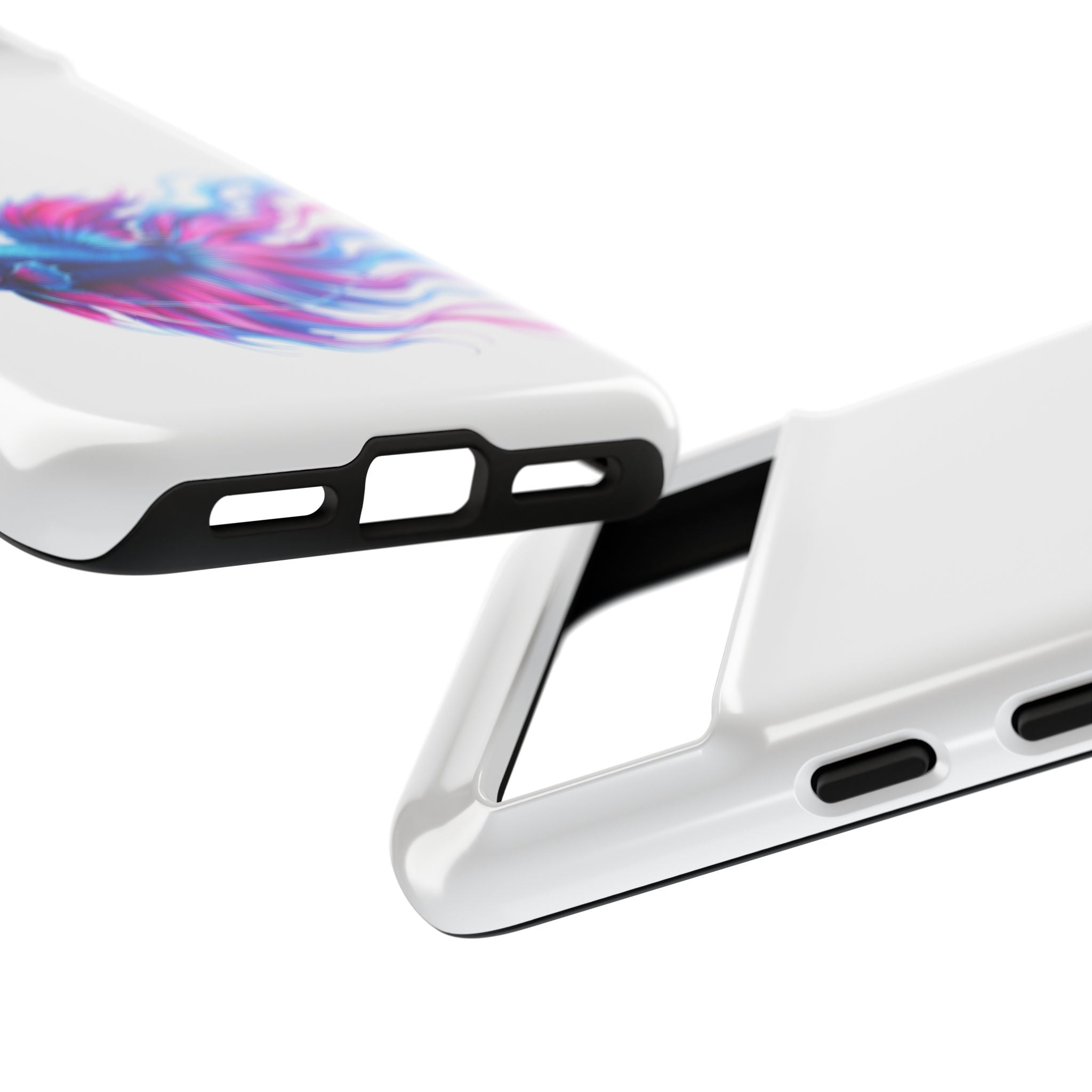Betta Fish Tough Phone Case — Colorful Watercolor Fish Protective Cover