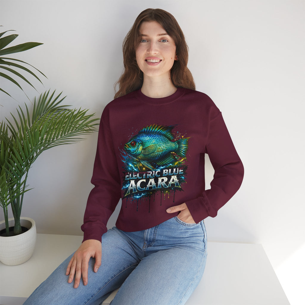 Electric Blue Acara – Heavy Blend™ Crewneck Sweatshirt