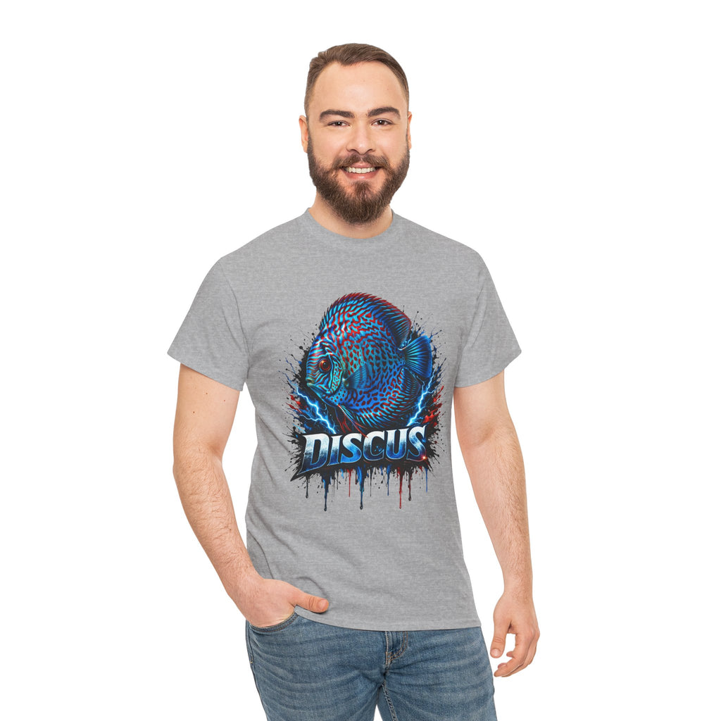Discus Fish Graphic Tee - Vibrant Aquarium Fish Shirt