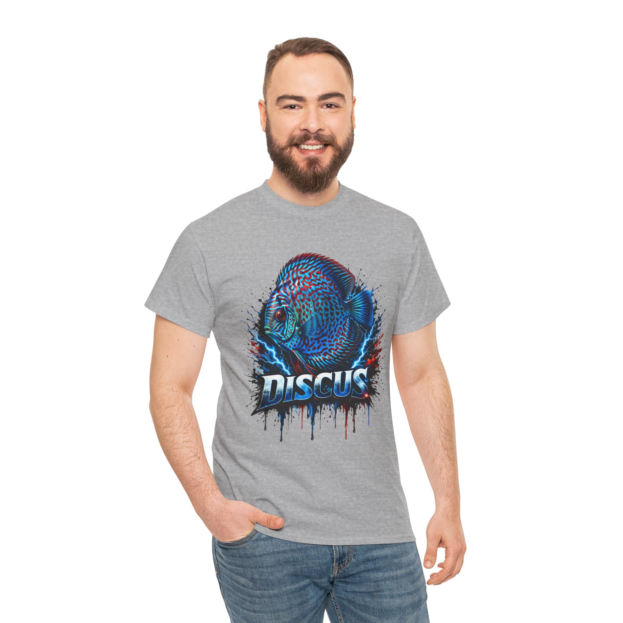 Discus Fish Graphic Tee - Vibrant Aquarium Fish Shirt