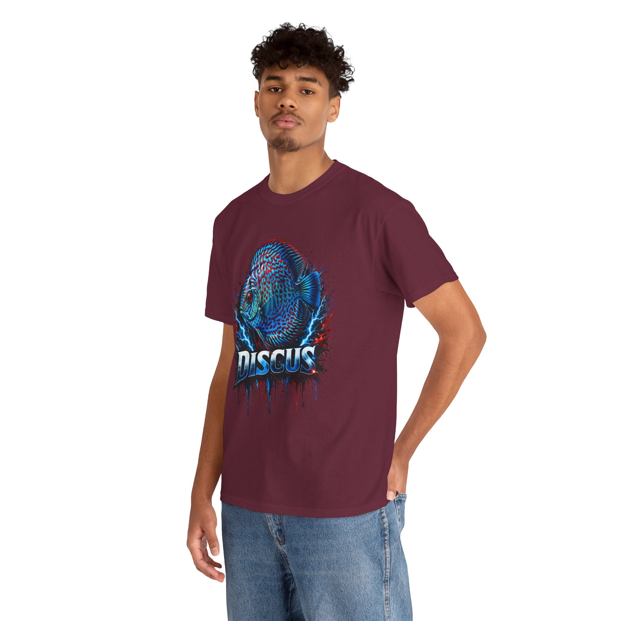Discus Fish Graphic Tee - Vibrant Aquarium Fish Shirt