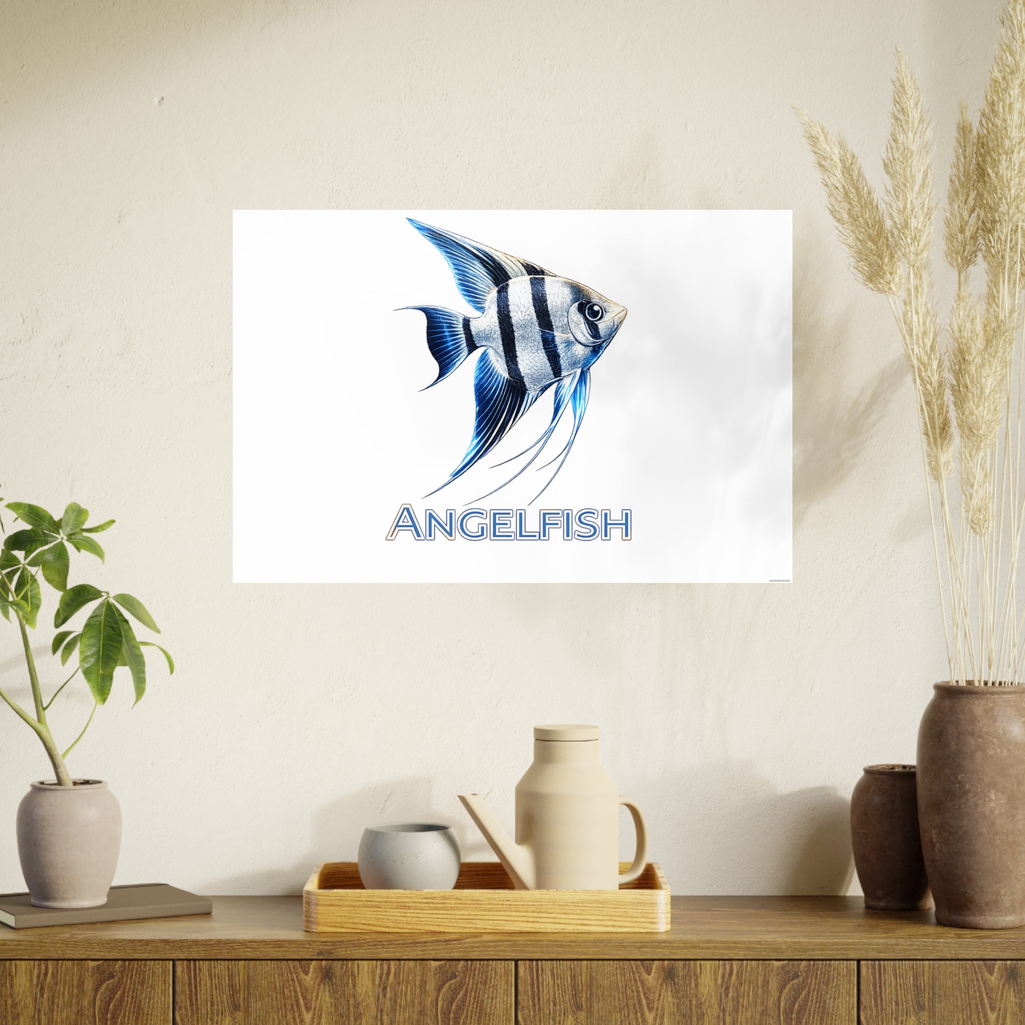 Angelfish – Premium Satin Photo Art Poster