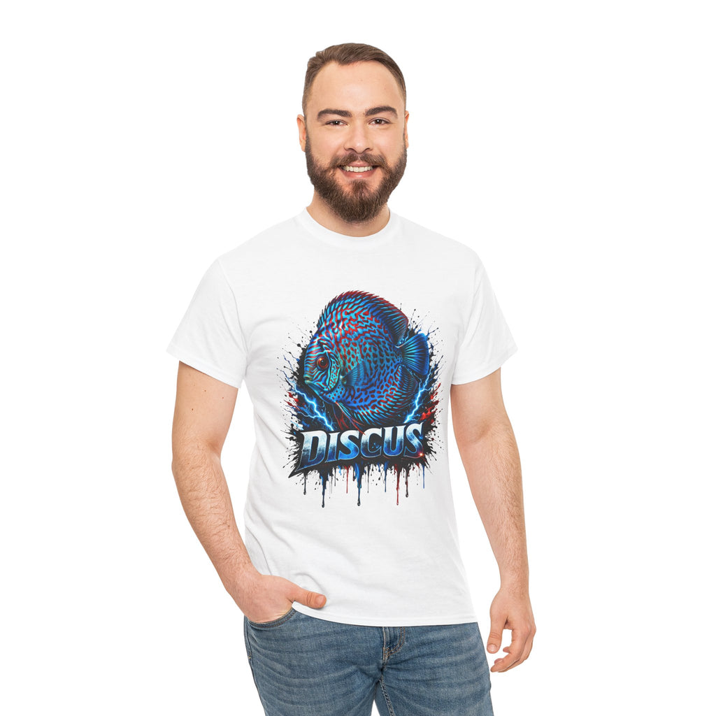Discus Fish Graphic Tee - Vibrant Aquarium Fish Shirt