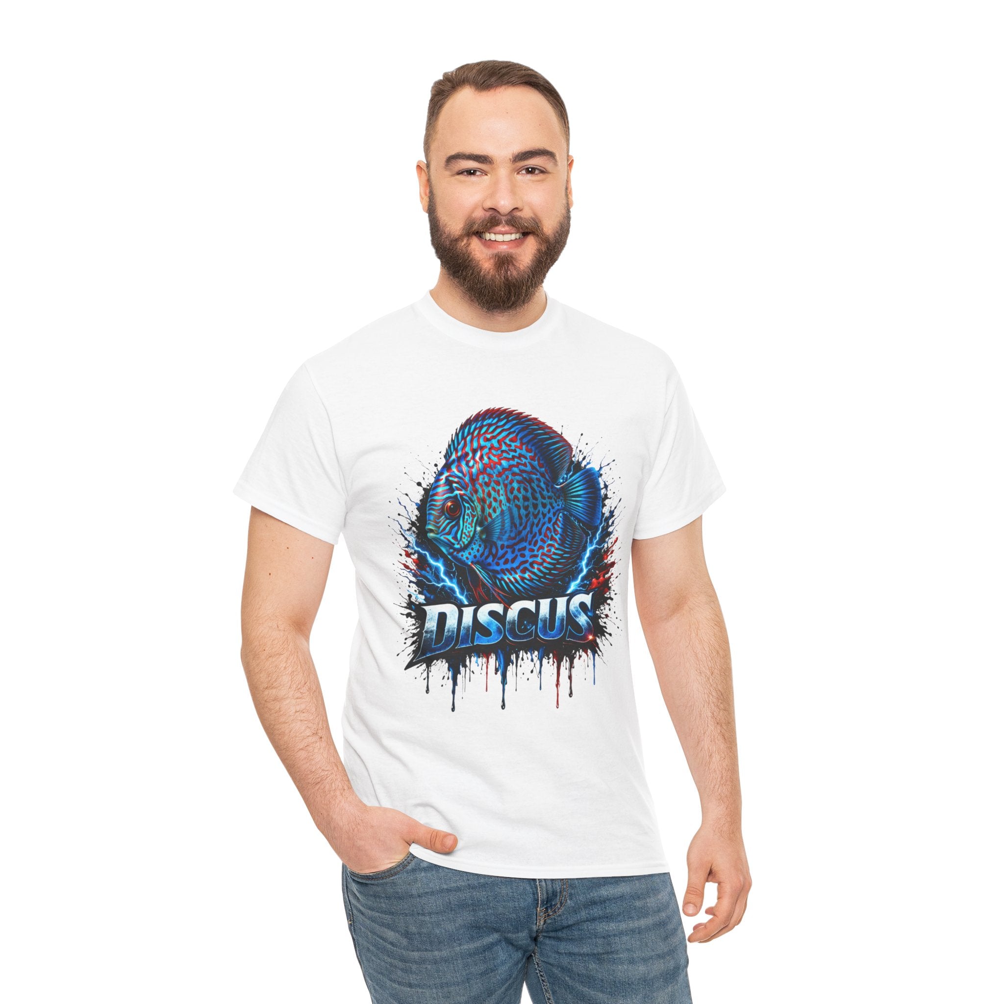 Discus Fish Graphic Tee - Vibrant Aquarium Fish Shirt