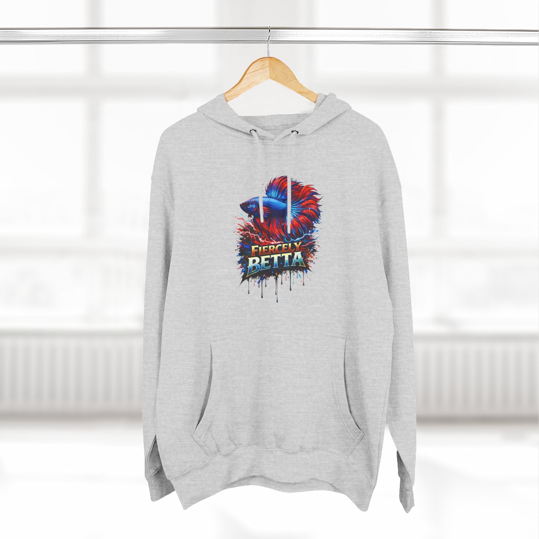 Fiercely Betta – Premium "Neon Flare" 3-End Fleece Hoodie