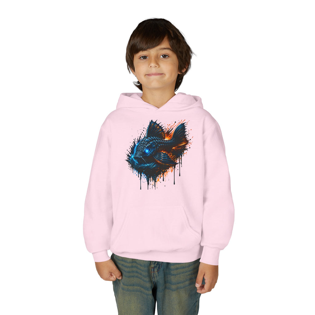 Armored Pleco L-185 – Youth Premium Hooded Sweatshirt