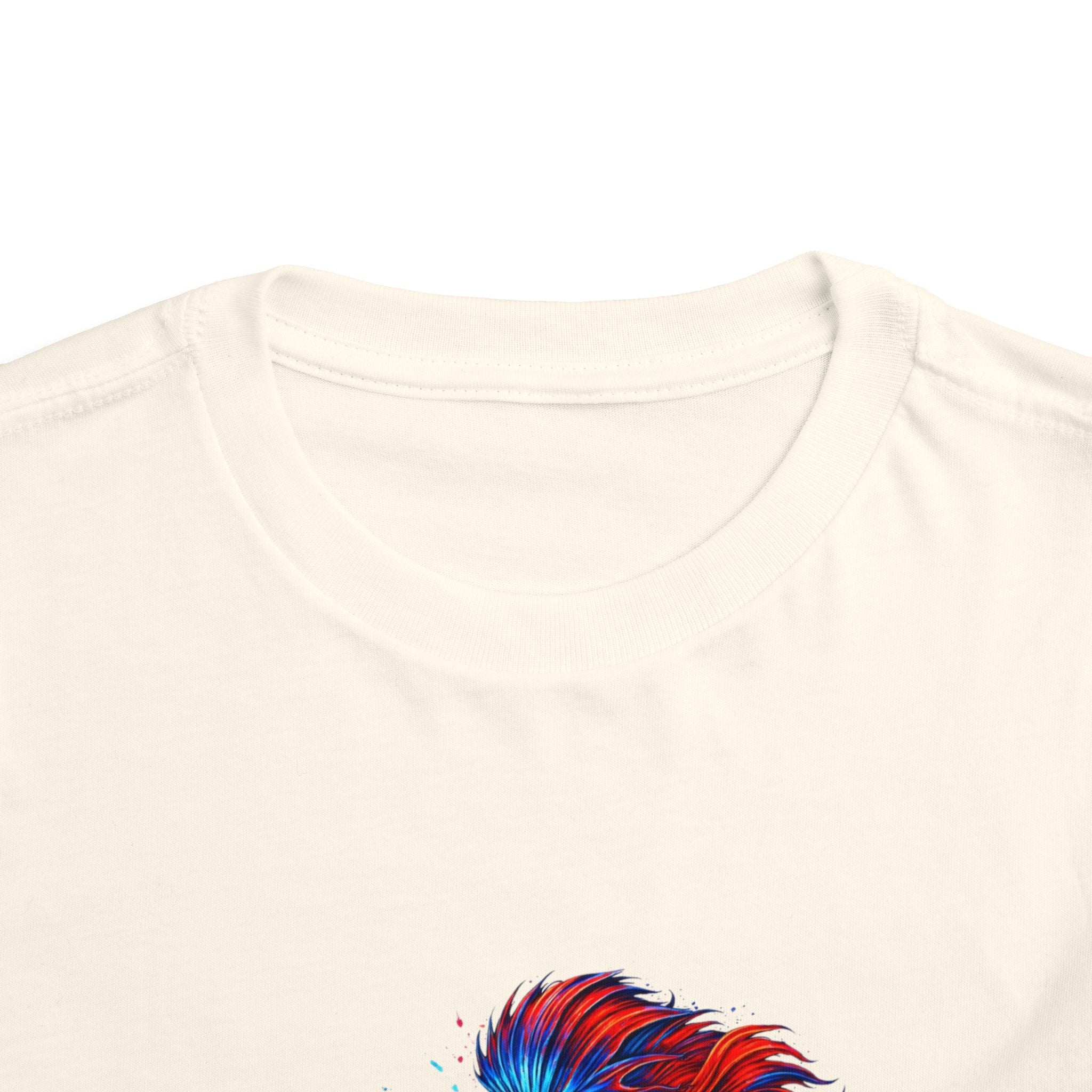 Toddler Tee - 'Fierce Betta' Colorful Betta Fish Graphic Shirt for Kids