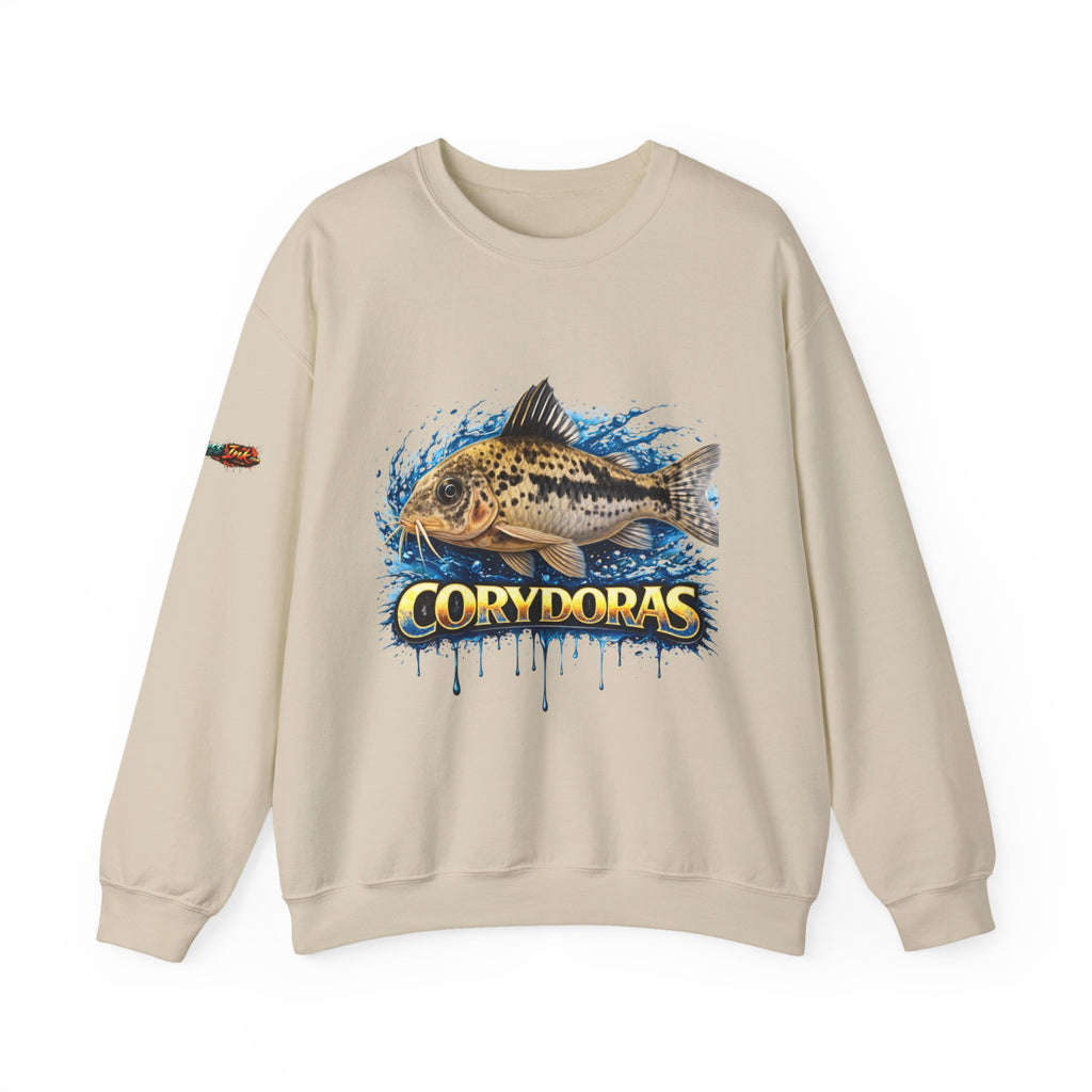 Peppered Corydoras Fish Crewneck Sweatshirt – Aquatic Aquarium Lover Tee