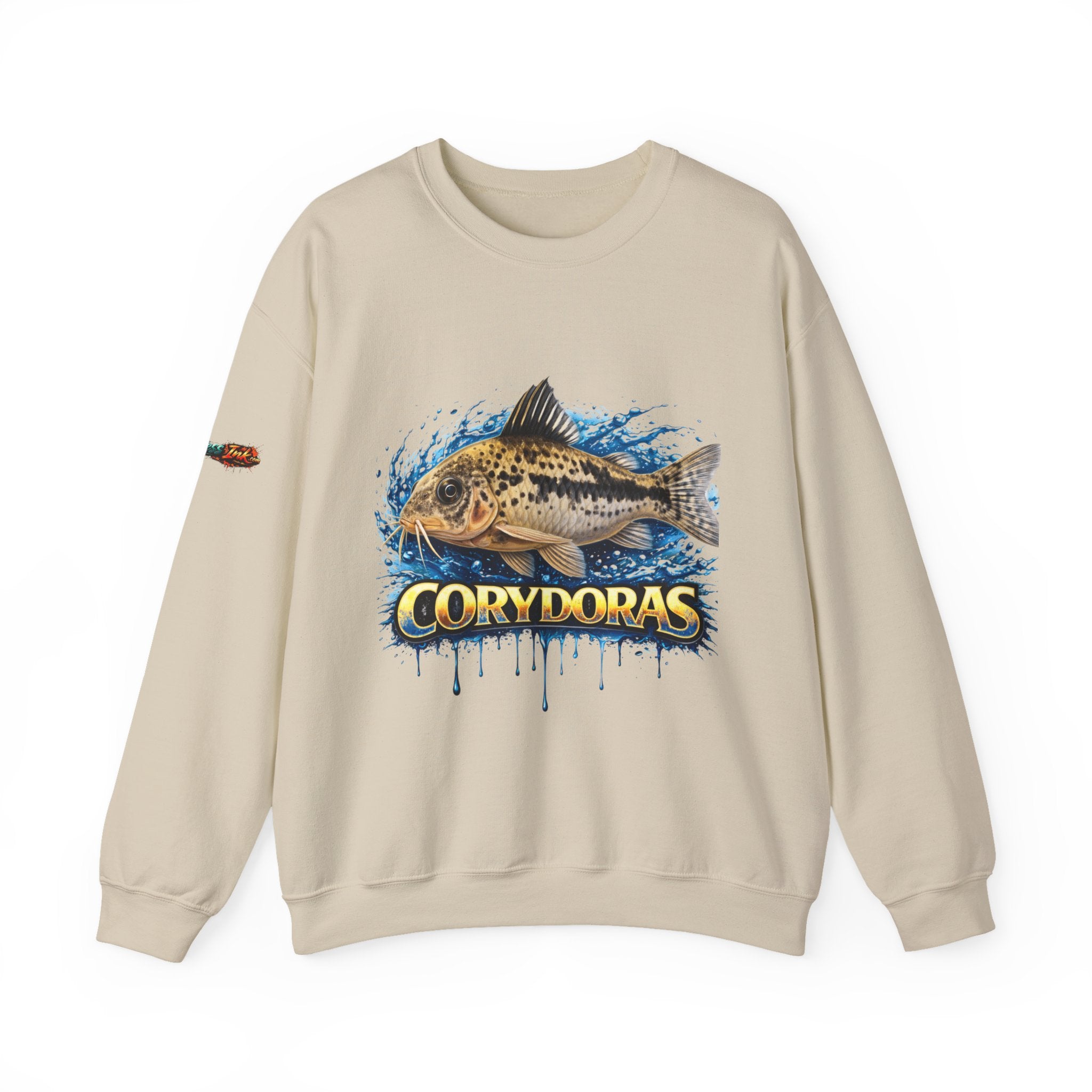 Peppered Corydoras Fish Crewneck Sweatshirt – Aquatic Aquarium Lover Tee