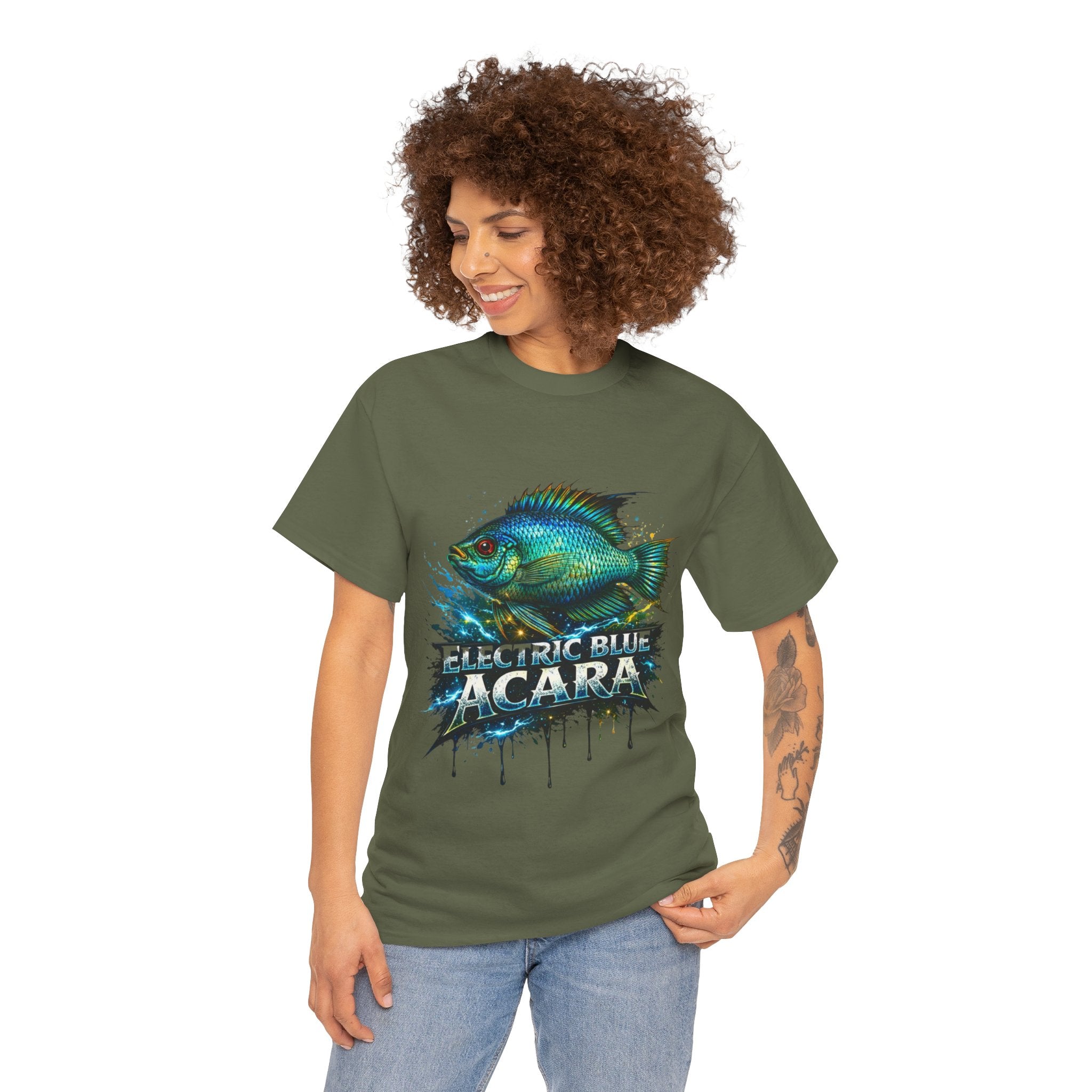 Electric Blue Acara – Premium Graphic Tee