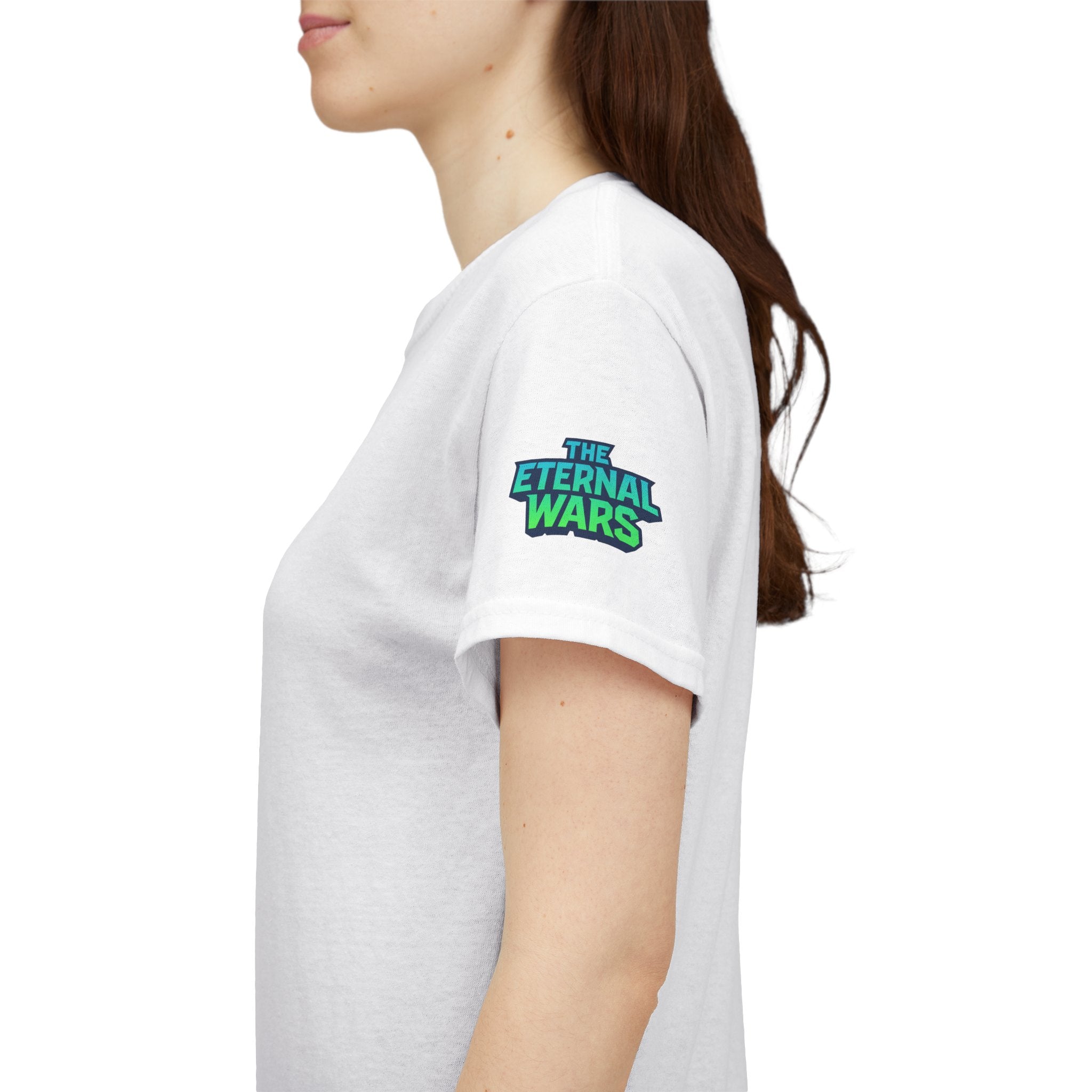 T-Shirt — Nature Warrior Graphic Tee with Man and Dog Illustration