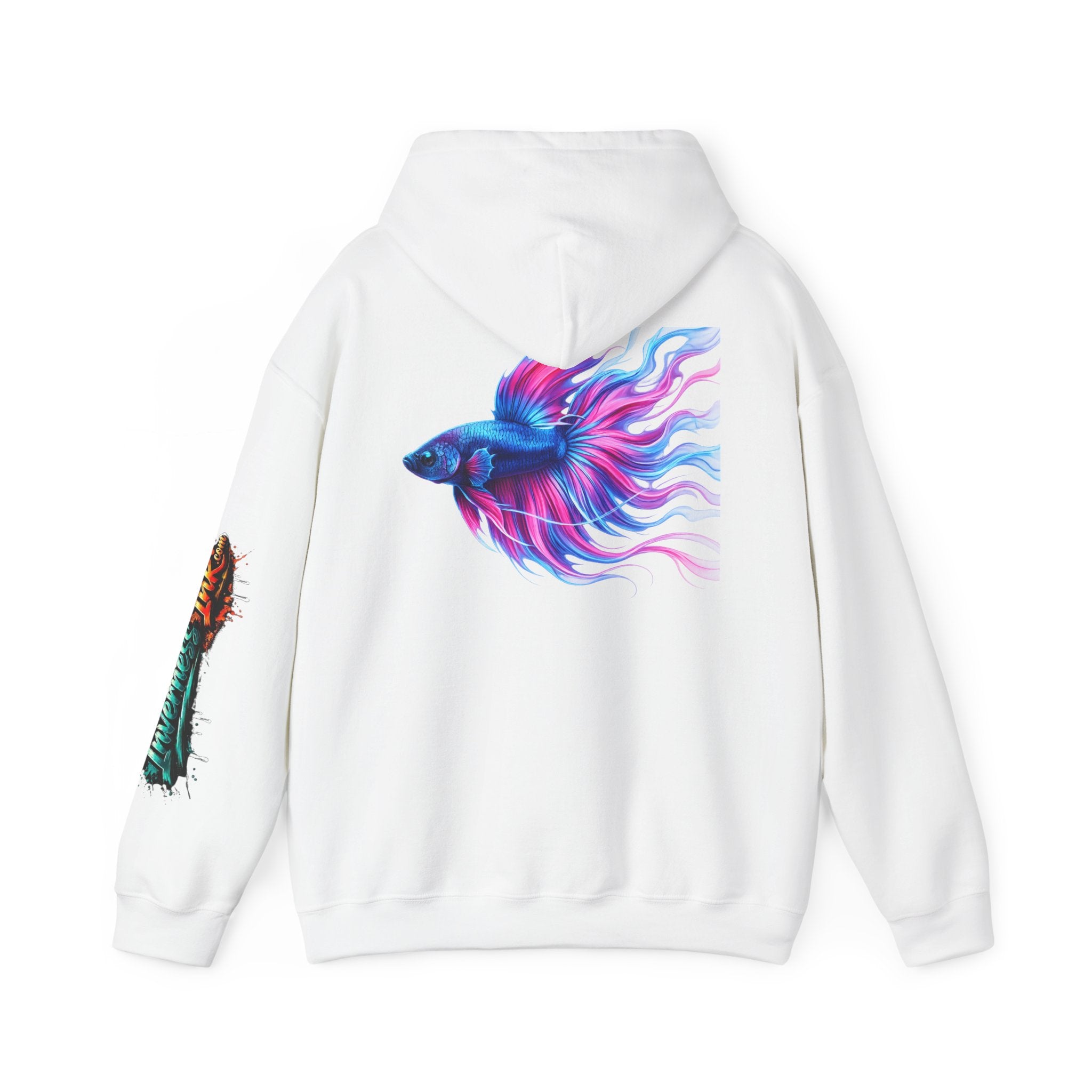 Electric Paint Betta — Artisan Series Hoodie — Inverness Ink Graphic Pullover