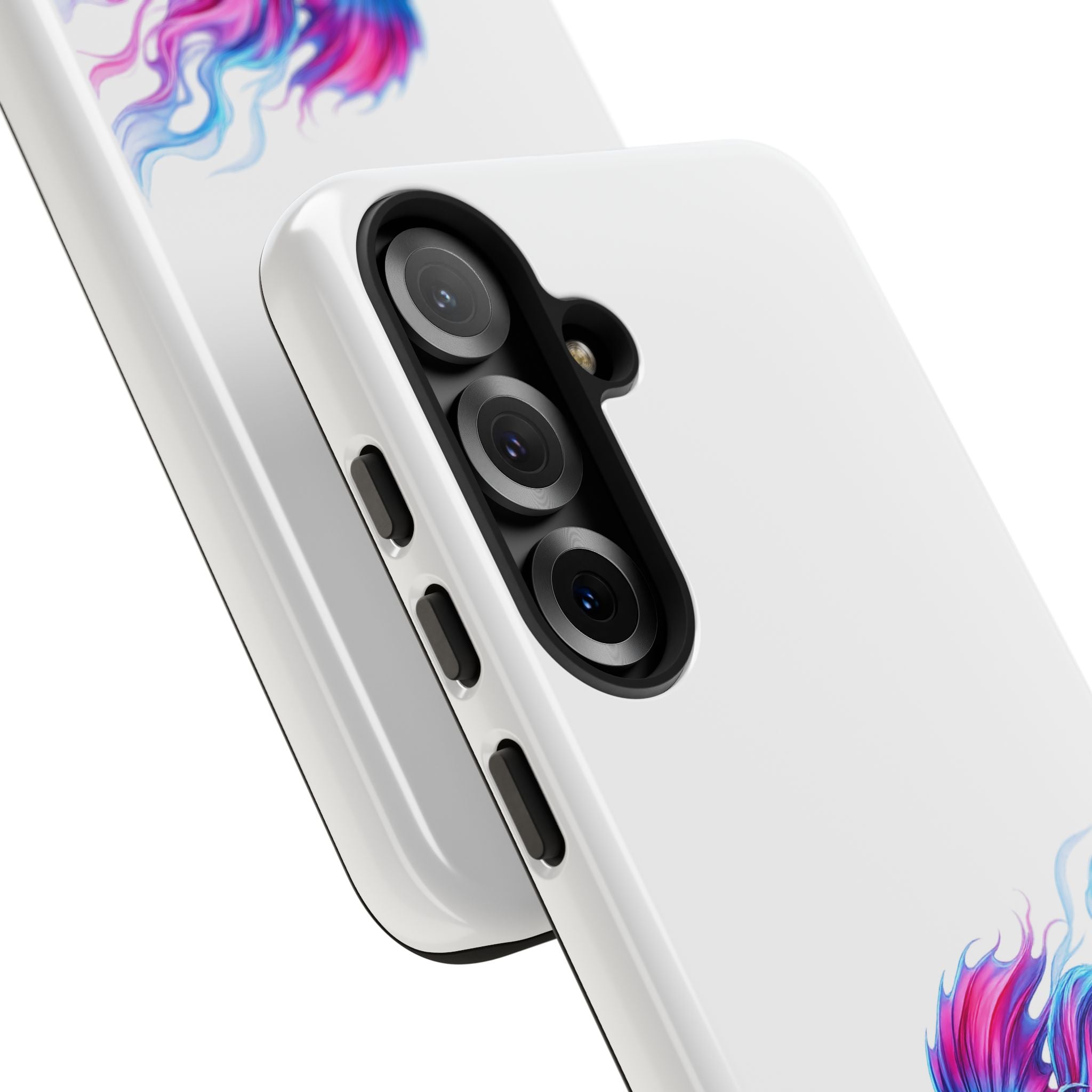 Betta Fish Tough Phone Case — Colorful Watercolor Fish Protective Cover