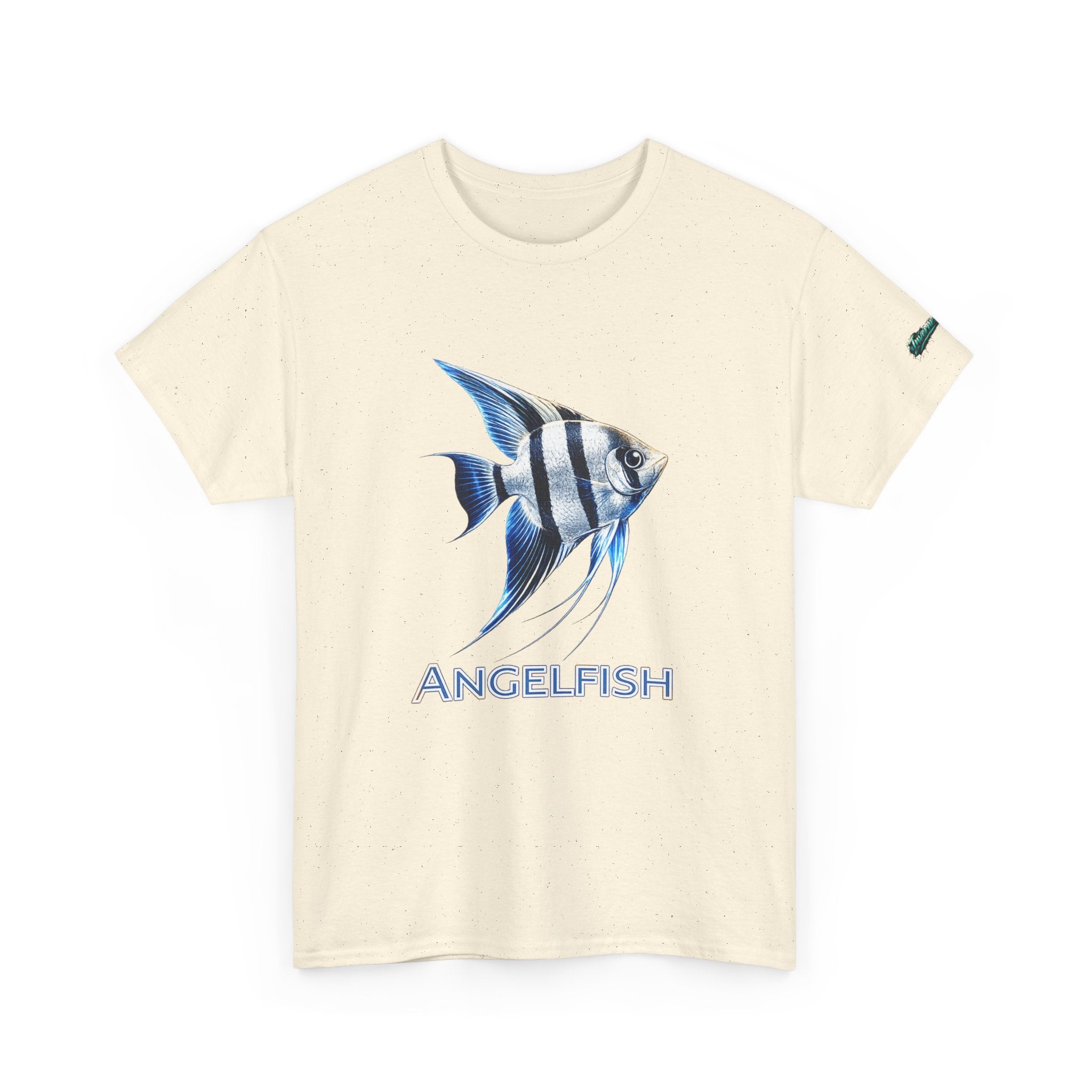 Angelfish Graphic Tee — Blue Tropical Fish Shirt