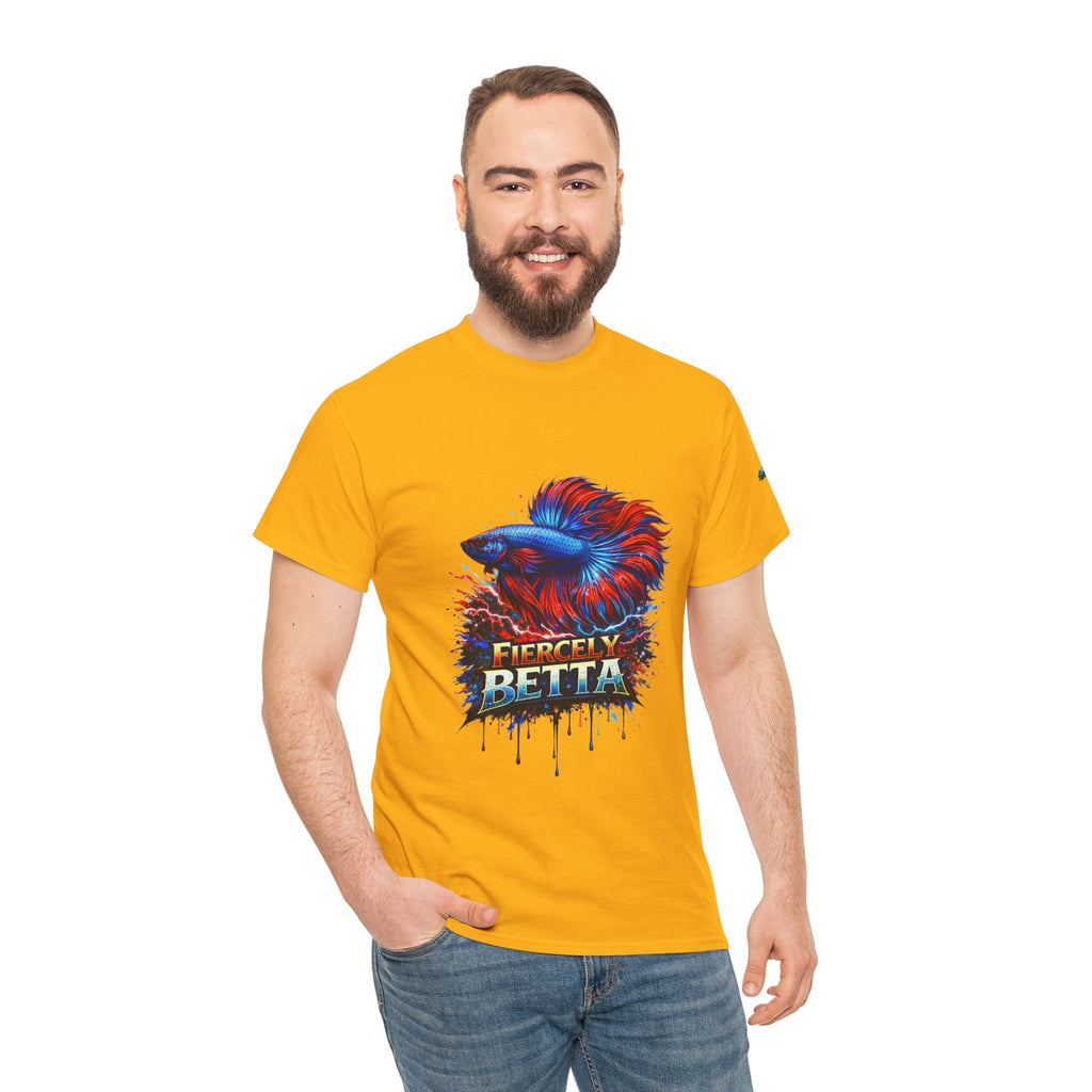 Betta Fish T-Shirt — Fiercely Betta Colorful Aquarium Fish Tee