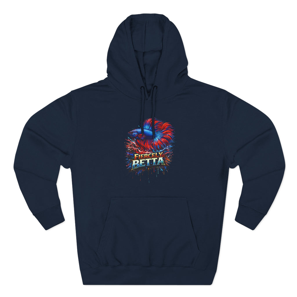 Fiercely Betta – Premium "Neon Flare" 3-End Fleece Hoodie