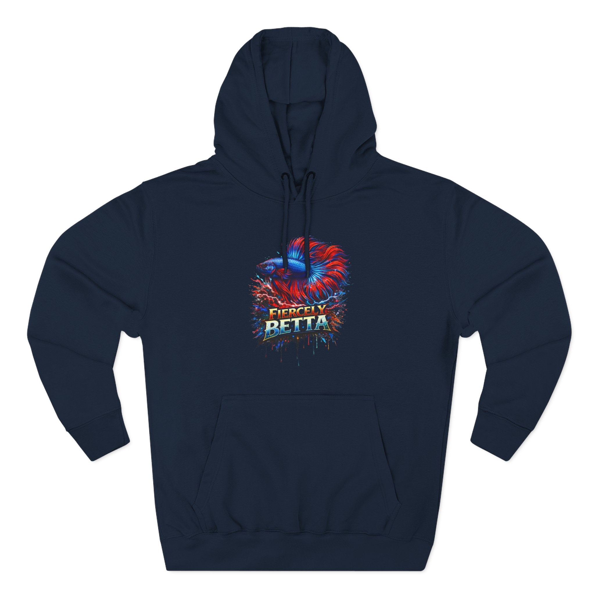Fiercely Betta – Premium "Neon Flare" 3-End Fleece Hoodie