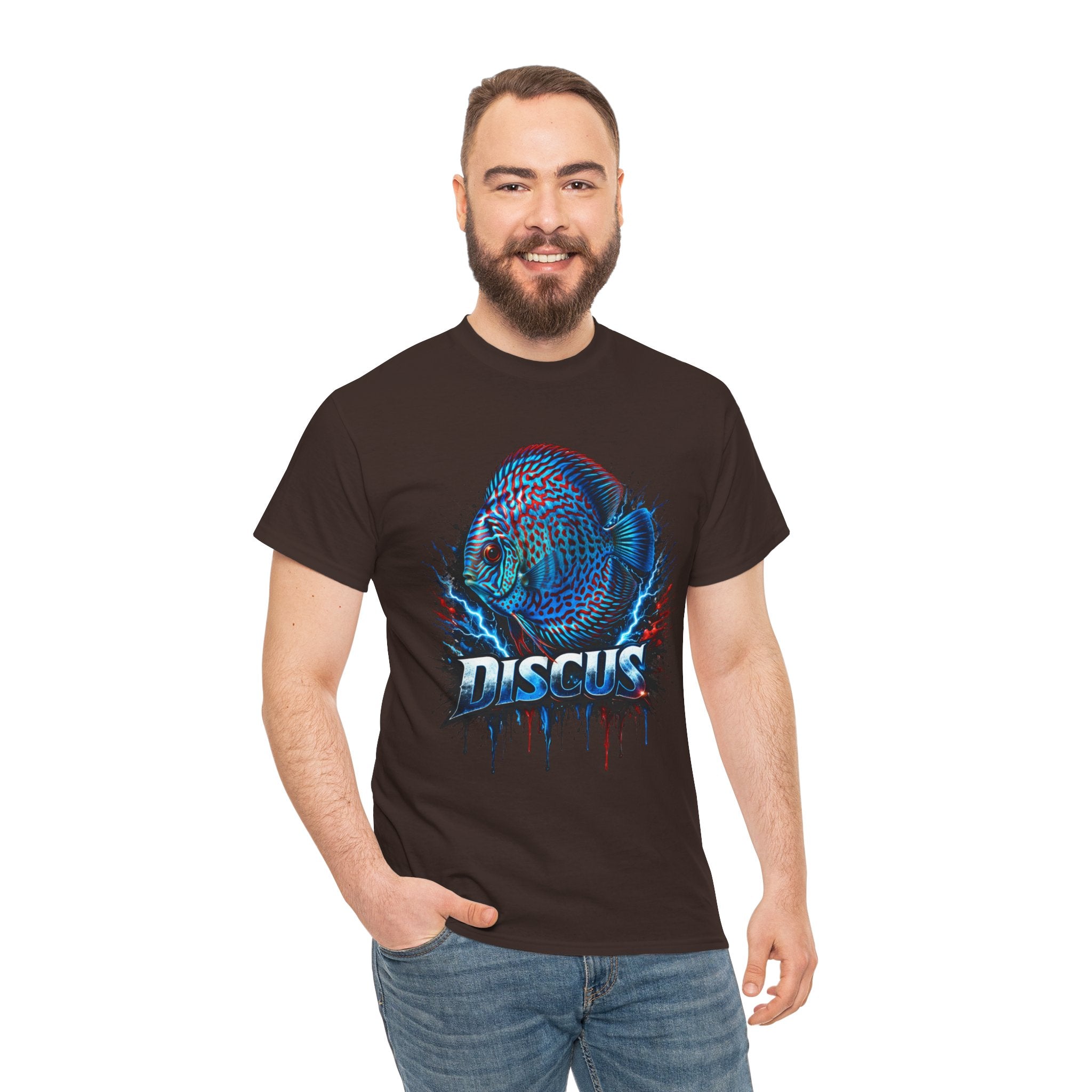 Discus Fish Graphic Tee - Vibrant Aquarium Fish Shirt