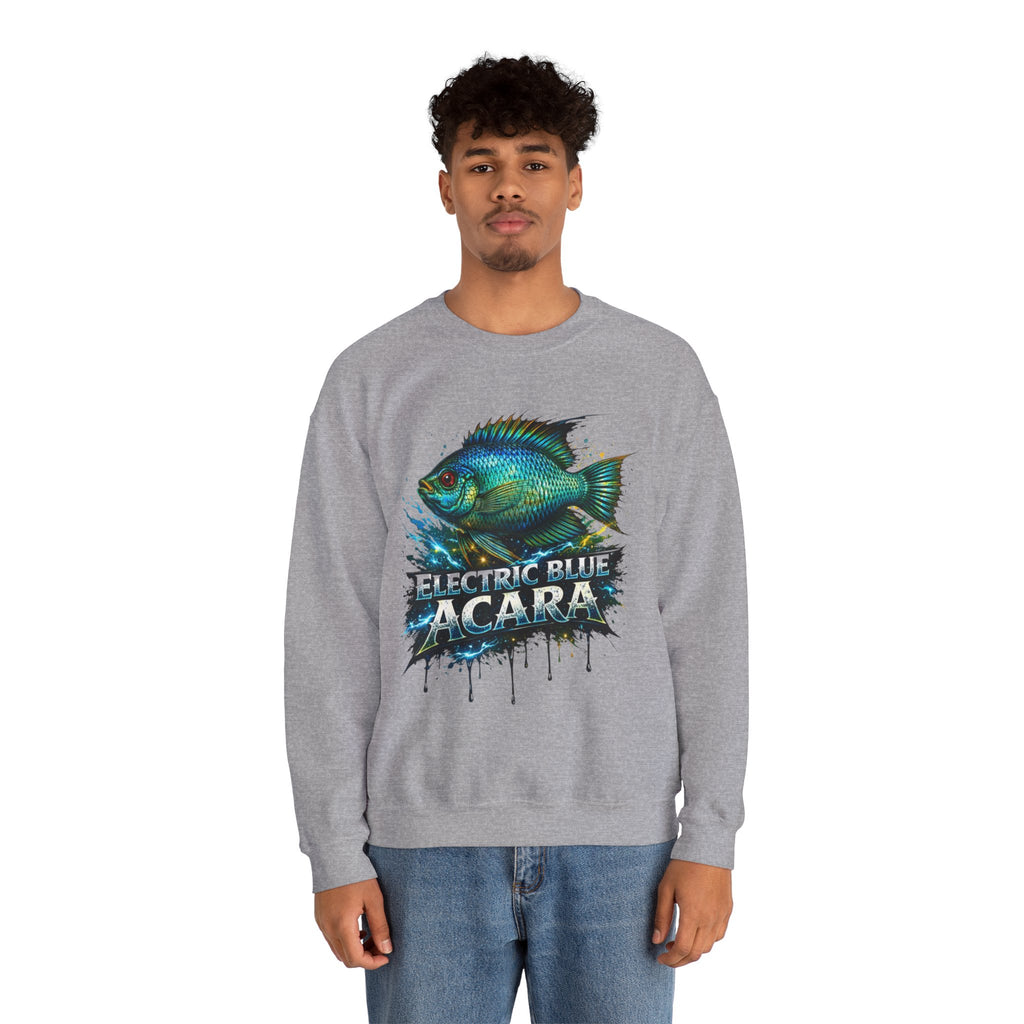 Electric Blue Acara – Heavy Blend™ Crewneck Sweatshirt