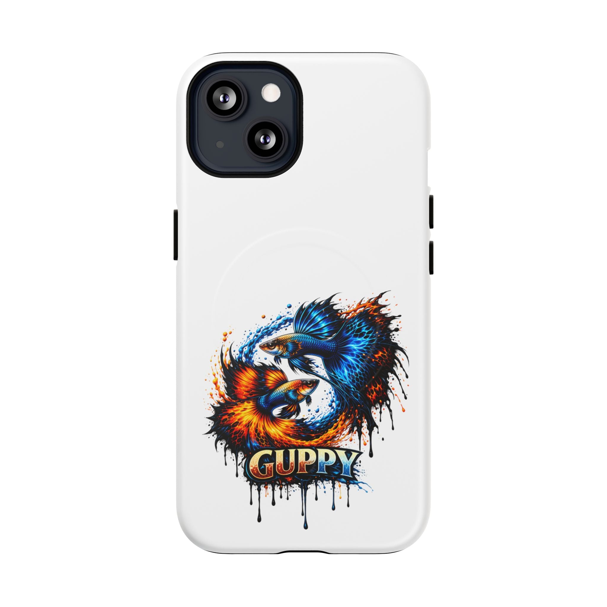 Fire & Ice Guppy – "Neon Flare" Magnetic Impact Case