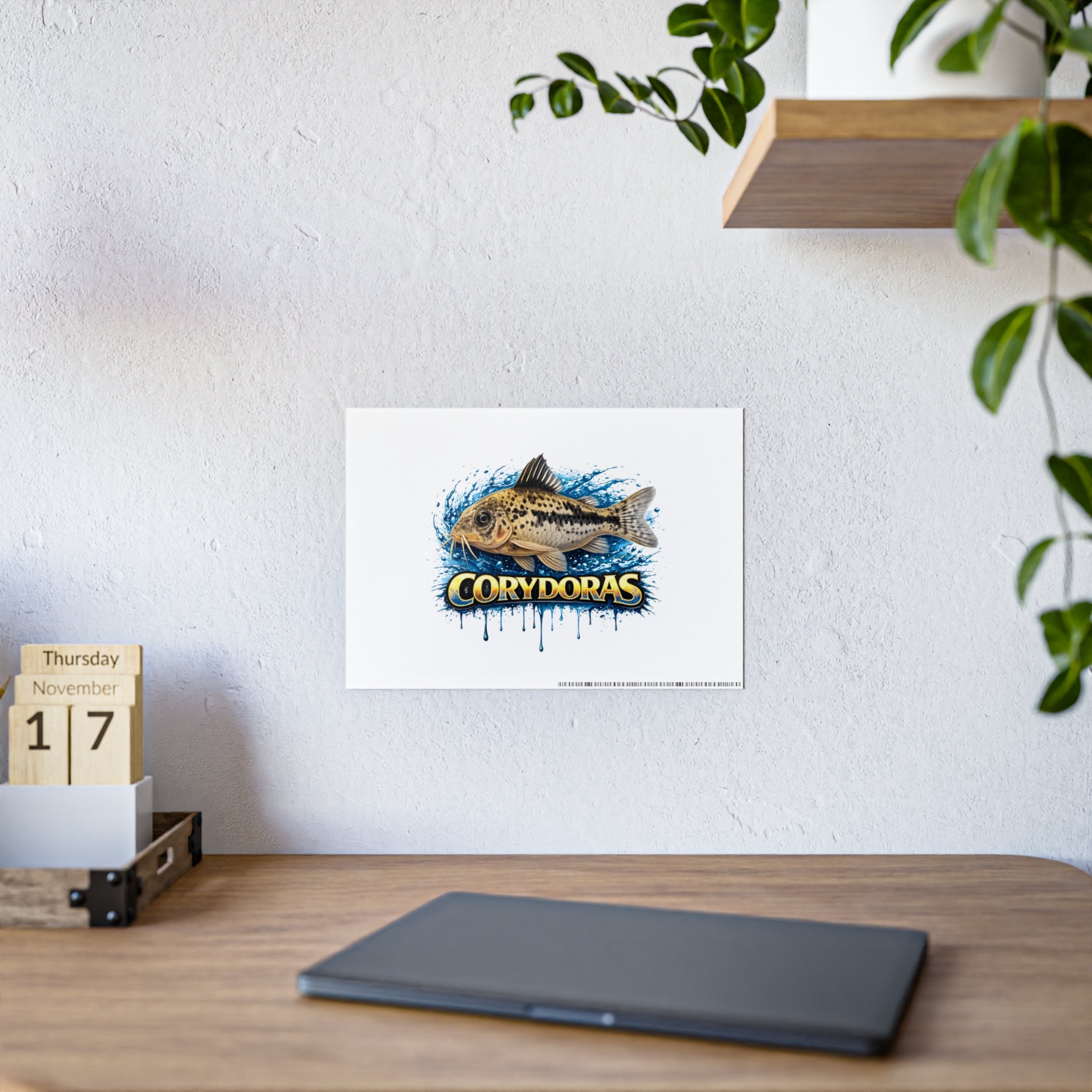 Corydoras Fish Gloss Poster – Aquarium Artwork Print