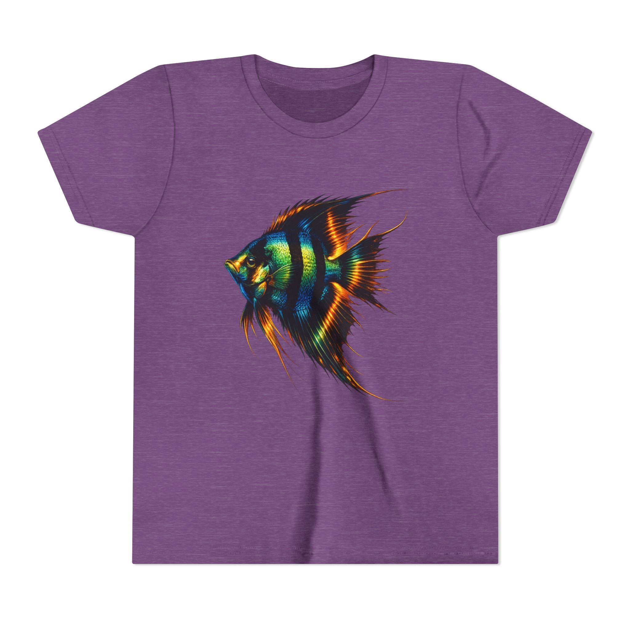 Angelfish Youth Tee – Colorful Aquarium Fish Graphic Shirt for Kids