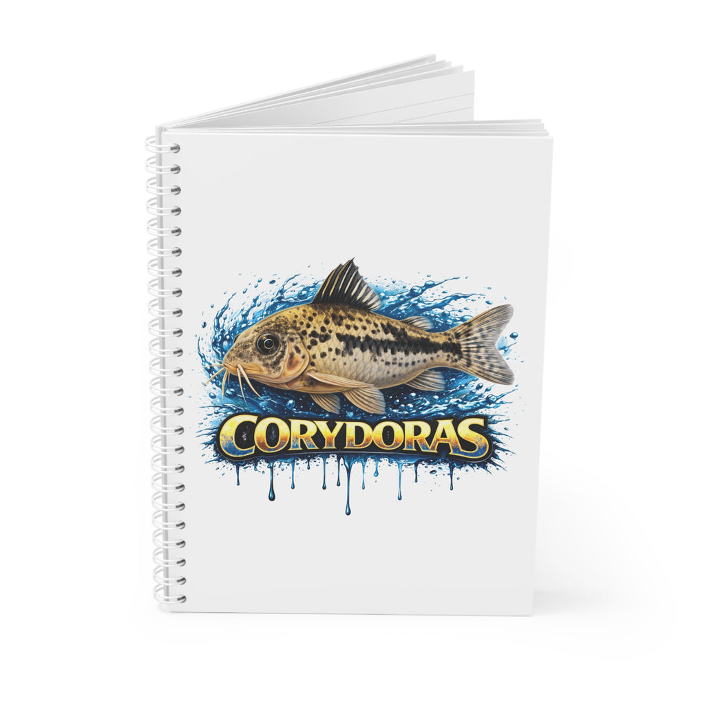 Peppered Cory – Premium Spiral Notebook — Aquarium Lover Journal