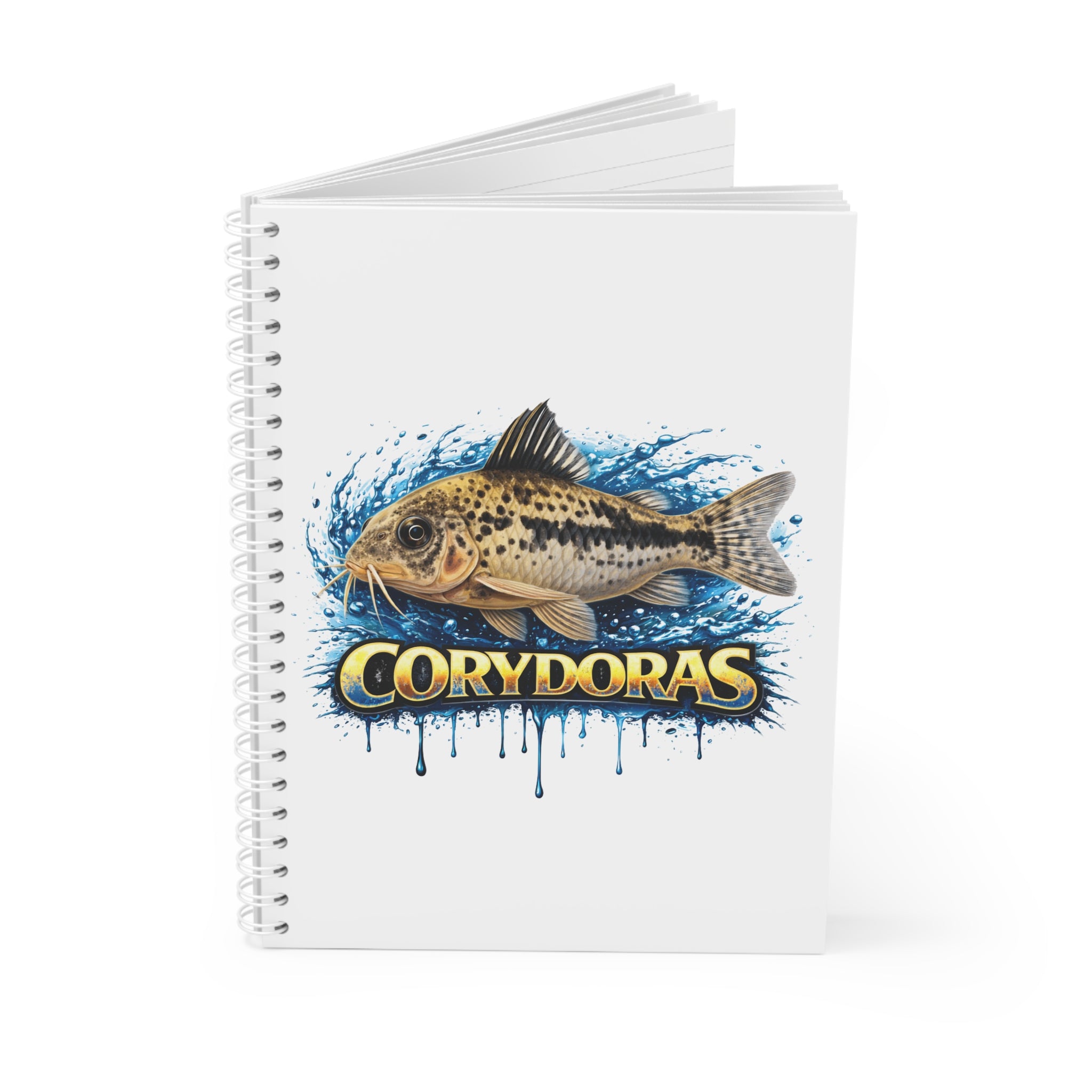 Peppered Cory – Premium Spiral Notebook — Aquarium Lover Journal