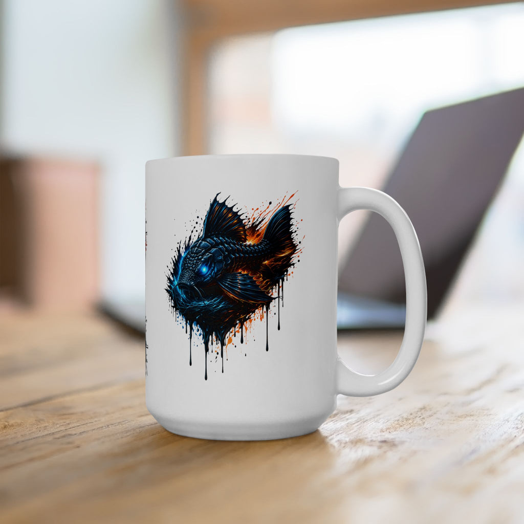 Armored Pleco – Premium "Deep Glow" Ceramic Mug Coffee Cup (11oz/15oz)