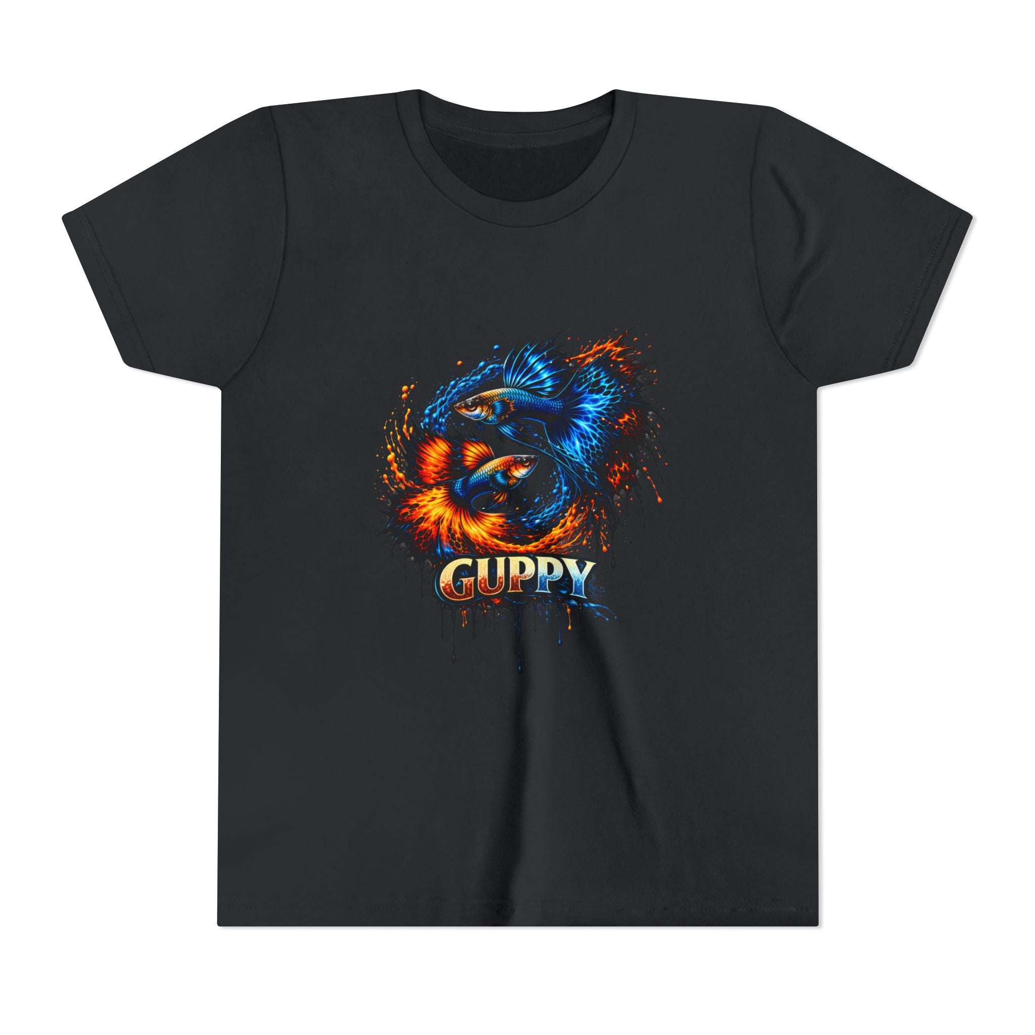 Fire & Ice Guppy – Youth "Neon Flare" Premium Tee