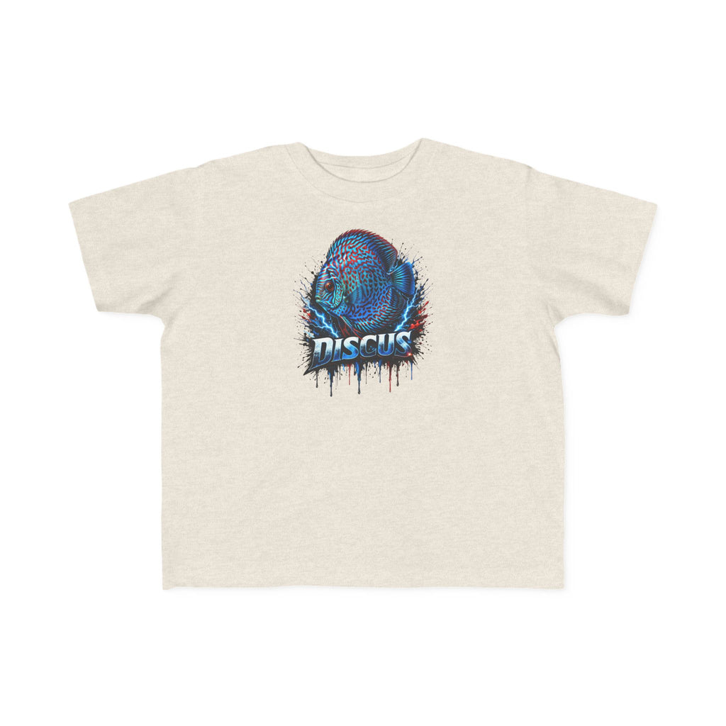 Discus Fish Toddler Tee — Colorful Aquarium Graphic Shirt