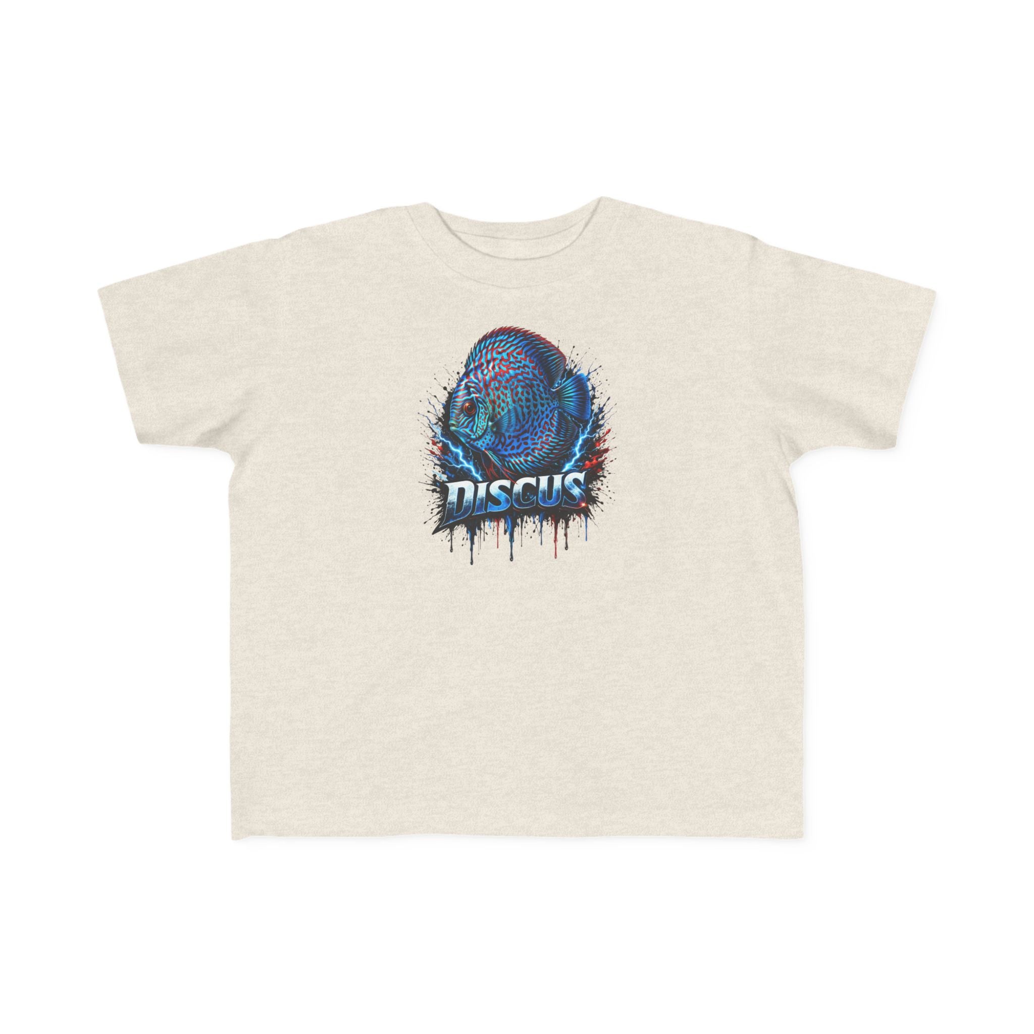 Discus Fish Toddler Tee — Colorful Aquarium Graphic Shirt
