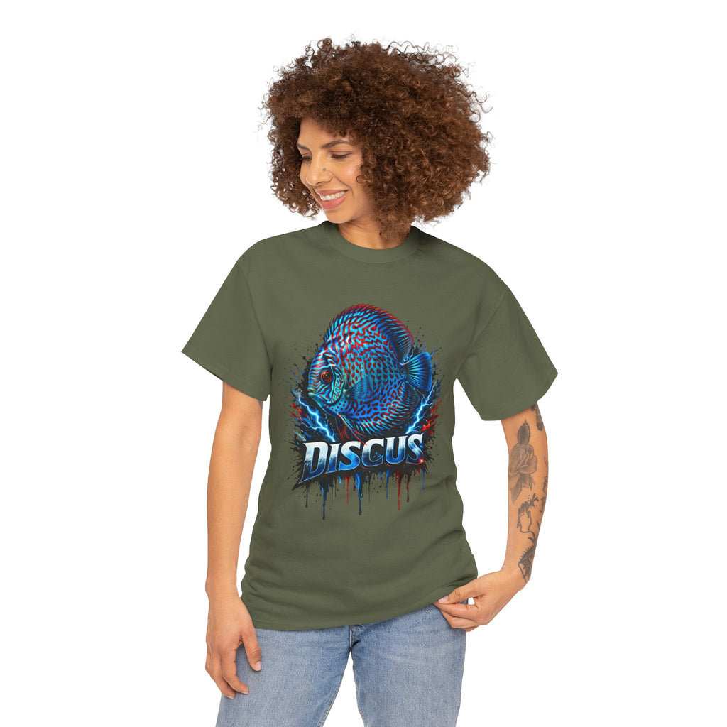 Discus Fish Graphic Tee - Vibrant Aquarium Fish Shirt