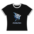 Angelfish Graphic Tee — Women's Retro Ringer Shirt