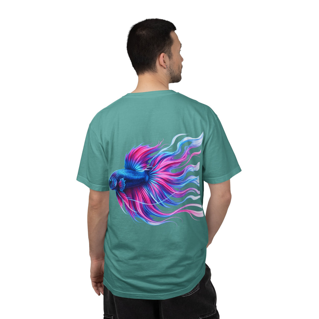 Electric Paint Betta T-Shirt — Neon Betta Splendens Art Tee