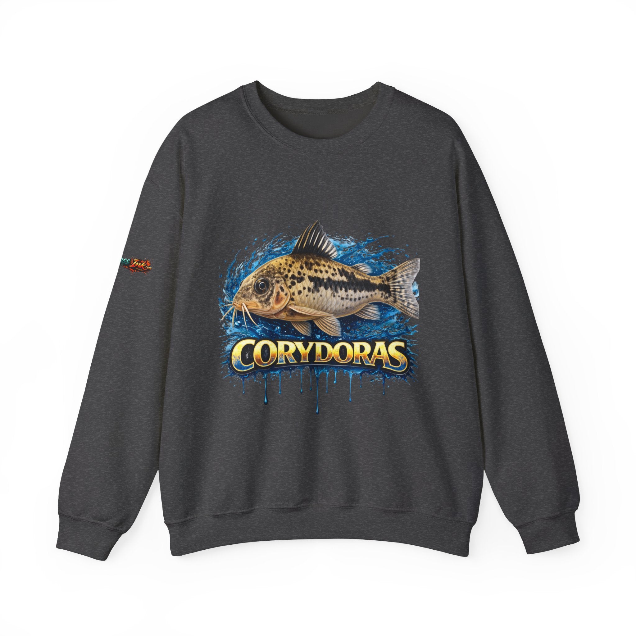 Peppered Corydoras Fish Crewneck Sweatshirt – Aquatic Aquarium Lover Tee