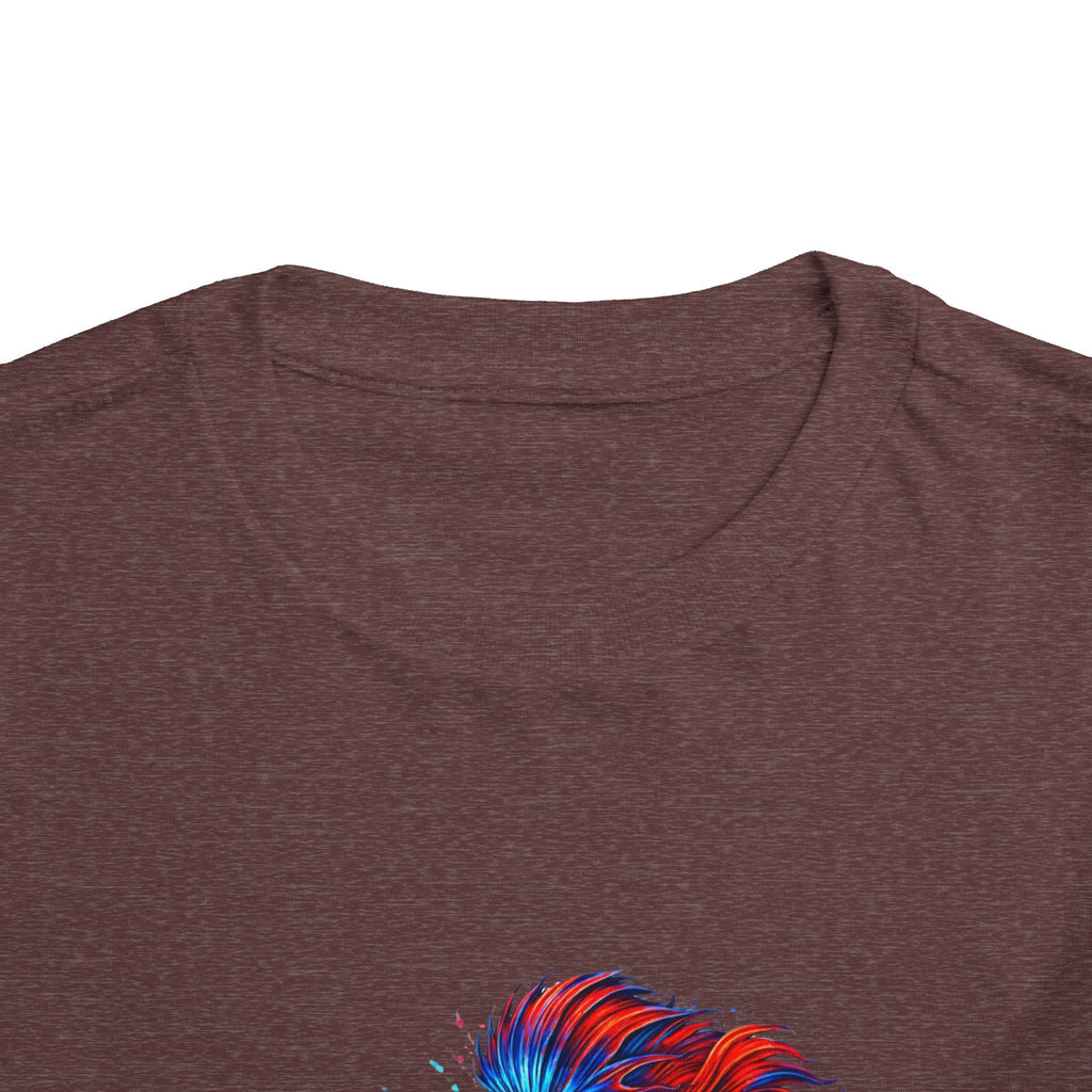 Toddler Tee - 'Fierce Betta' Colorful Betta Fish Graphic Shirt for Kids