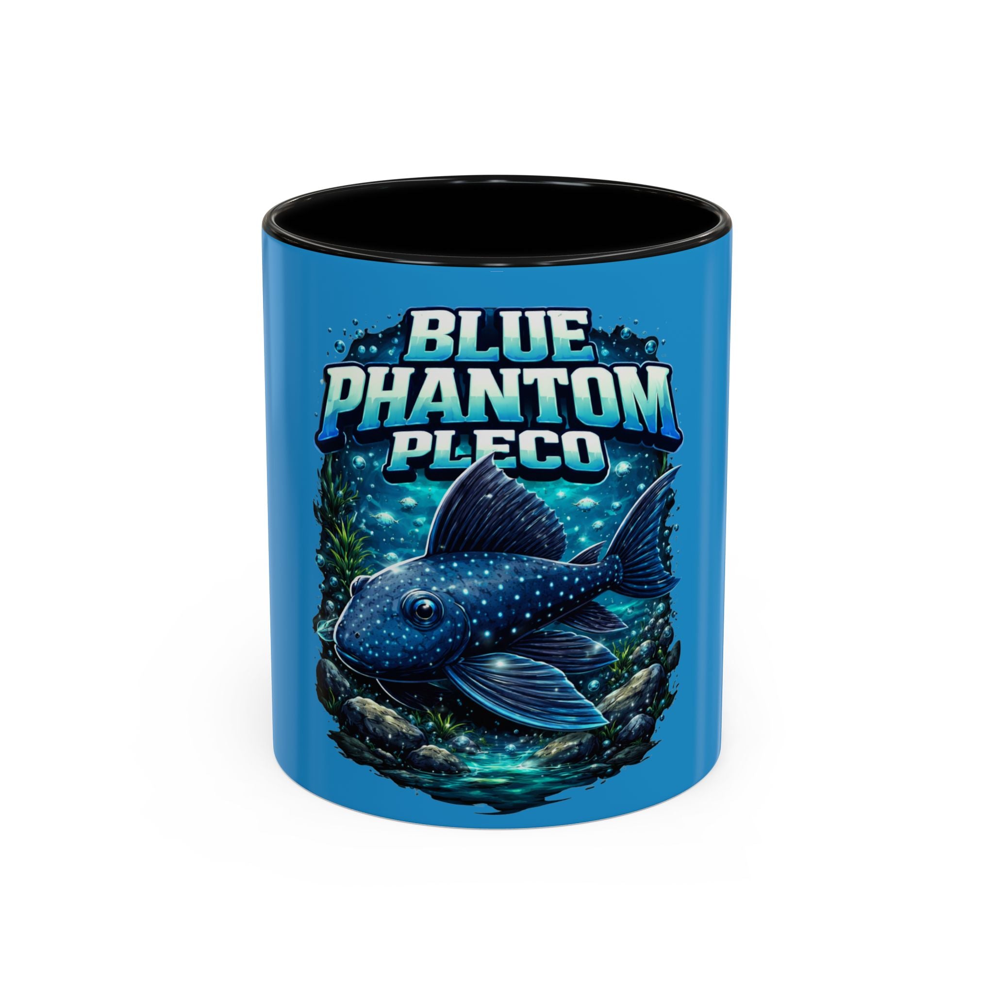 Blue Phantom Pleco Accent Coffee Mug – Aquarium Fish Lover Gift (11/15oz)