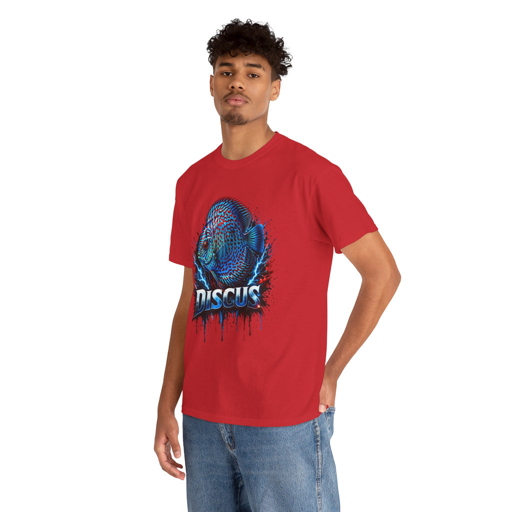 Discus Fish Graphic Tee - Vibrant Aquarium Fish Shirt
