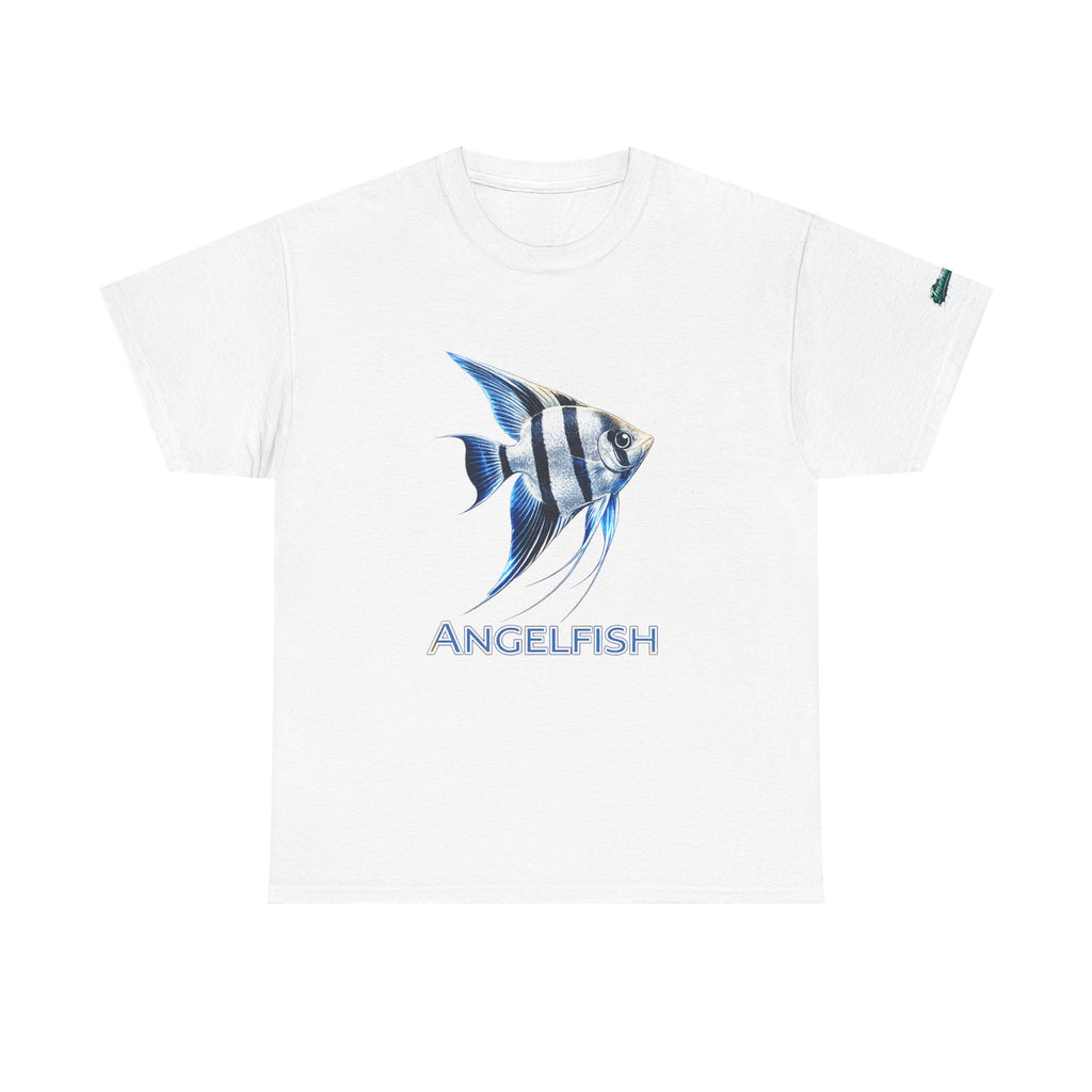 Angelfish Graphic Tee — Blue Tropical Fish Shirt