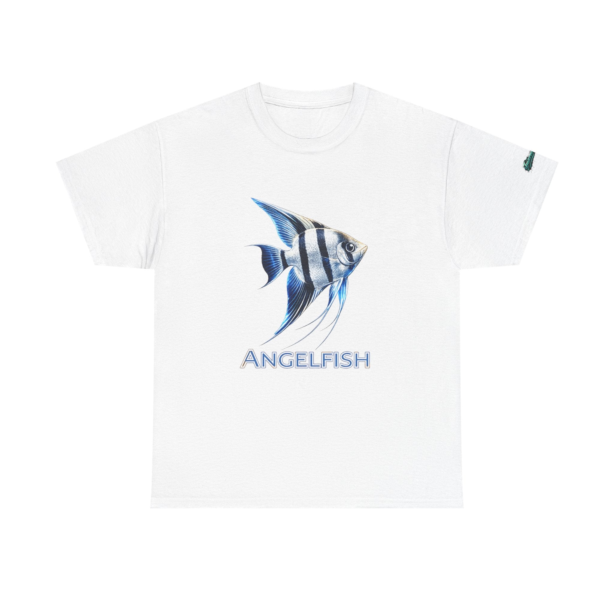 Angelfish Graphic Tee — Blue Tropical Fish Shirt