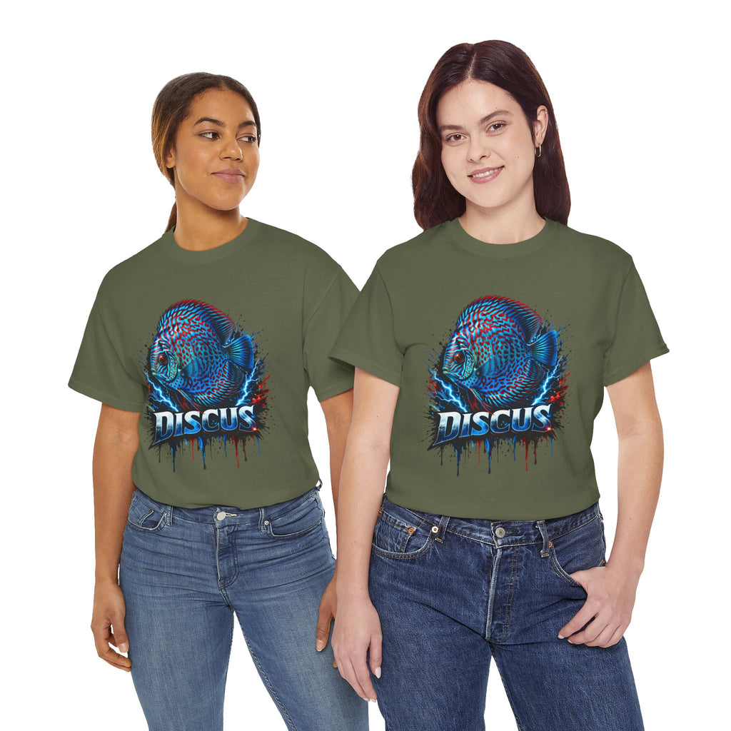 Discus Fish Graphic Tee - Vibrant Aquarium Fish Shirt