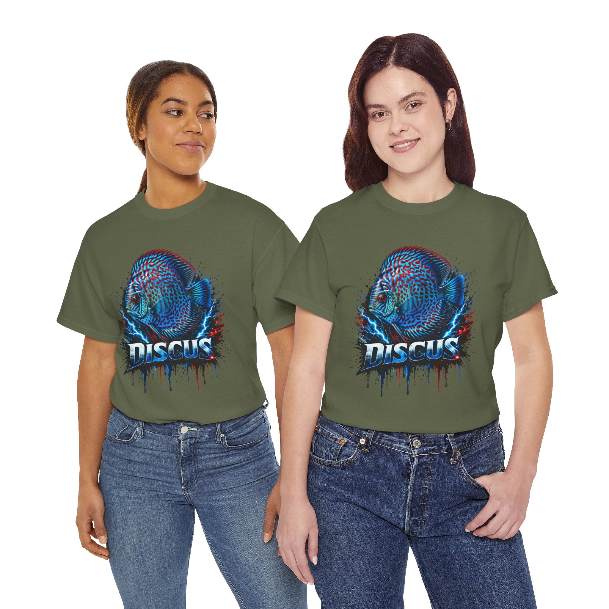 Discus Fish Graphic Tee - Vibrant Aquarium Fish Shirt