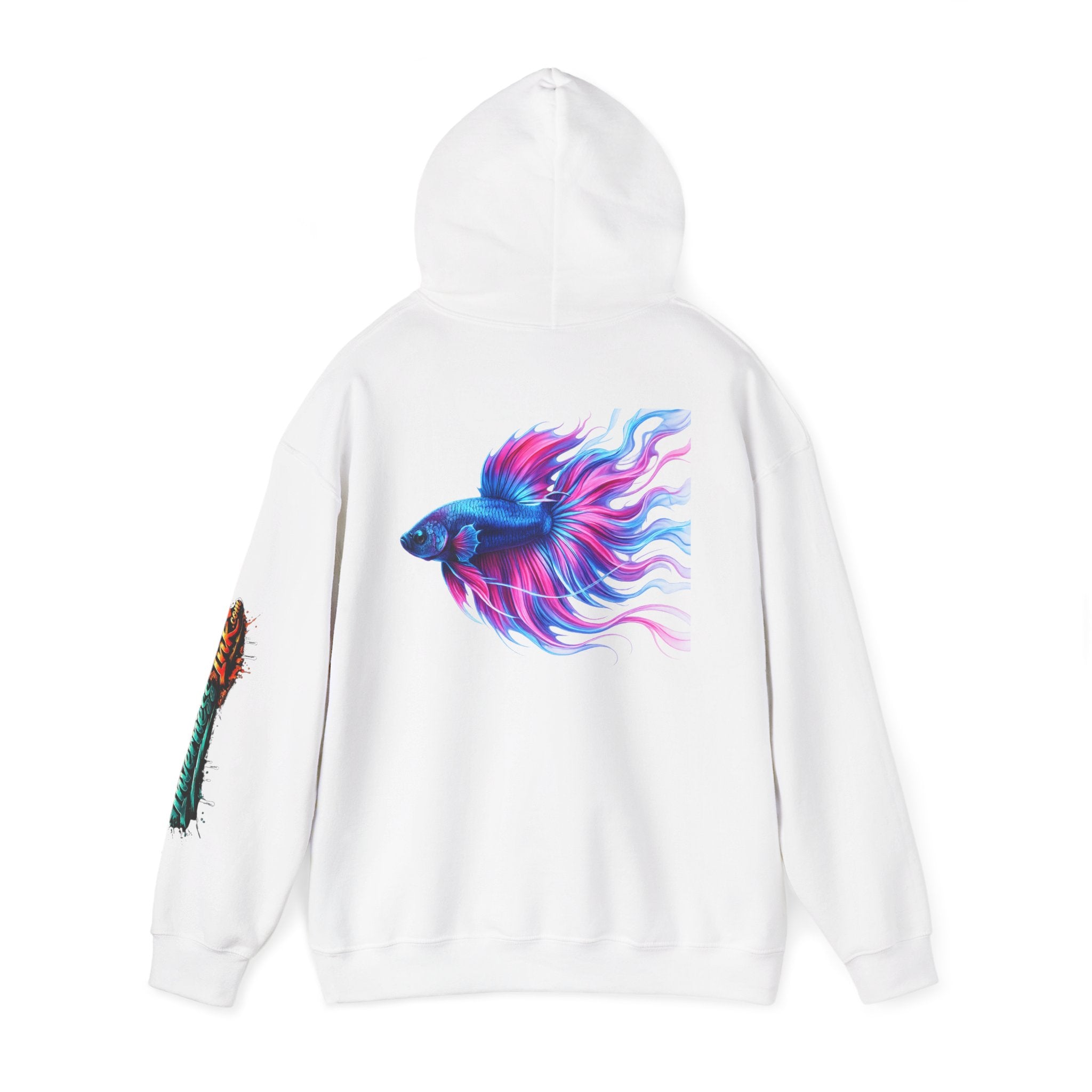 Electric Paint Betta — Artisan Series Hoodie — Inverness Ink Graphic Pullover