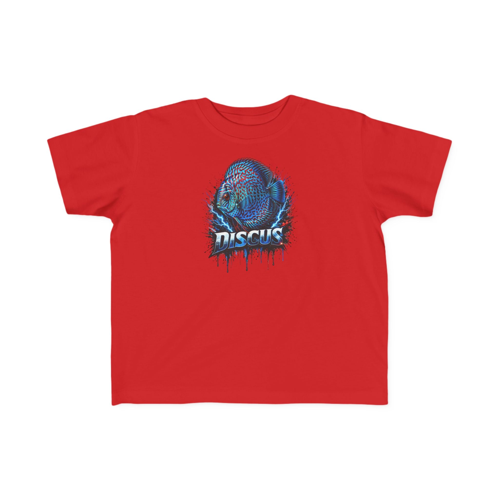 Discus Fish Toddler Tee — Colorful Aquarium Graphic Shirt