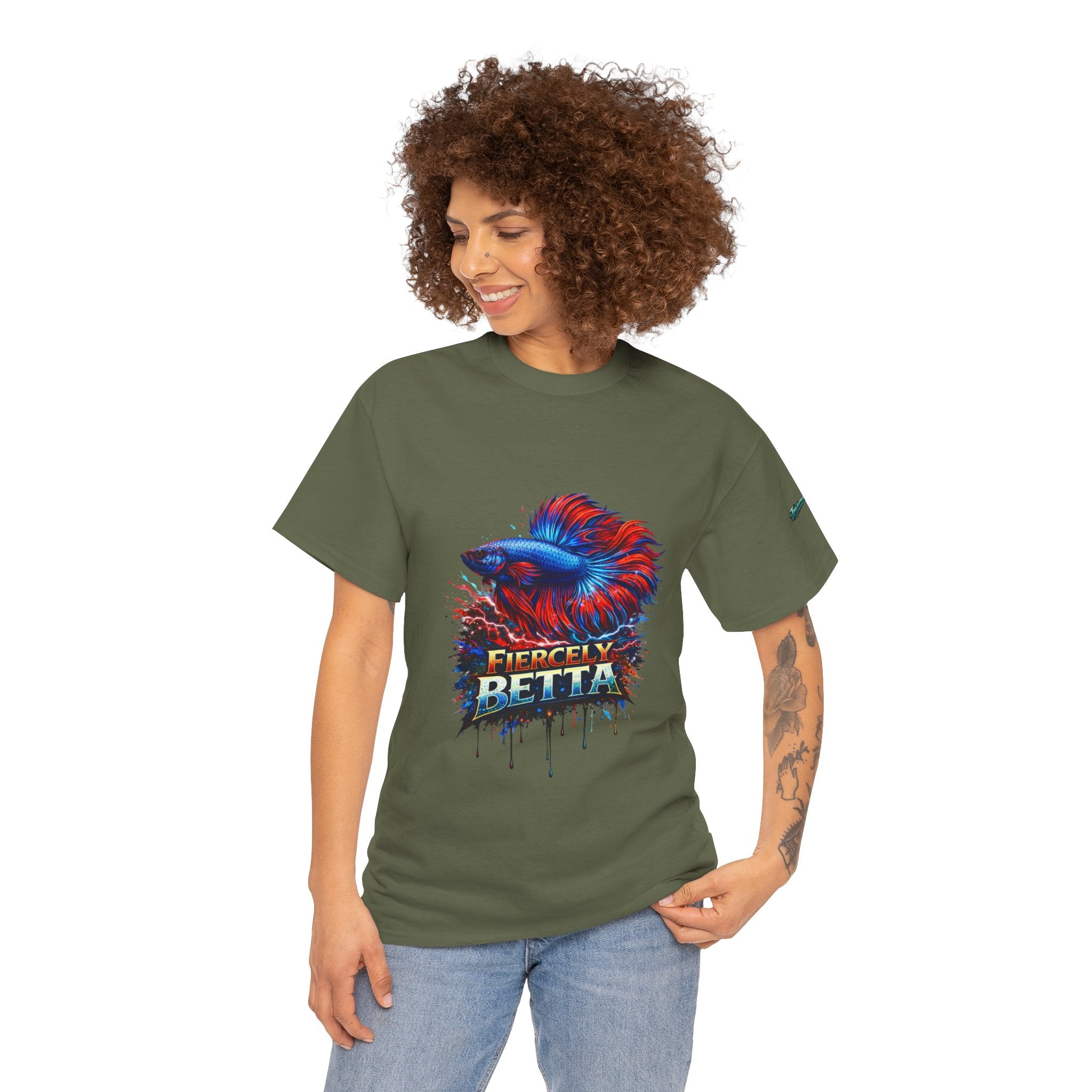 Betta Fish T-Shirt — Fiercely Betta Colorful Aquarium Fish Tee