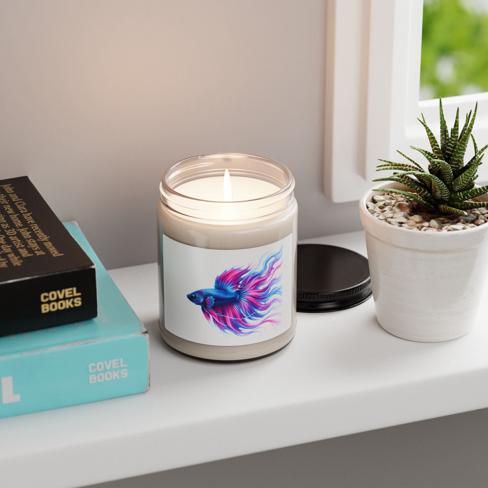 Betta Fish Soy Candle — 9oz Scented Artistic Aquarium Candle